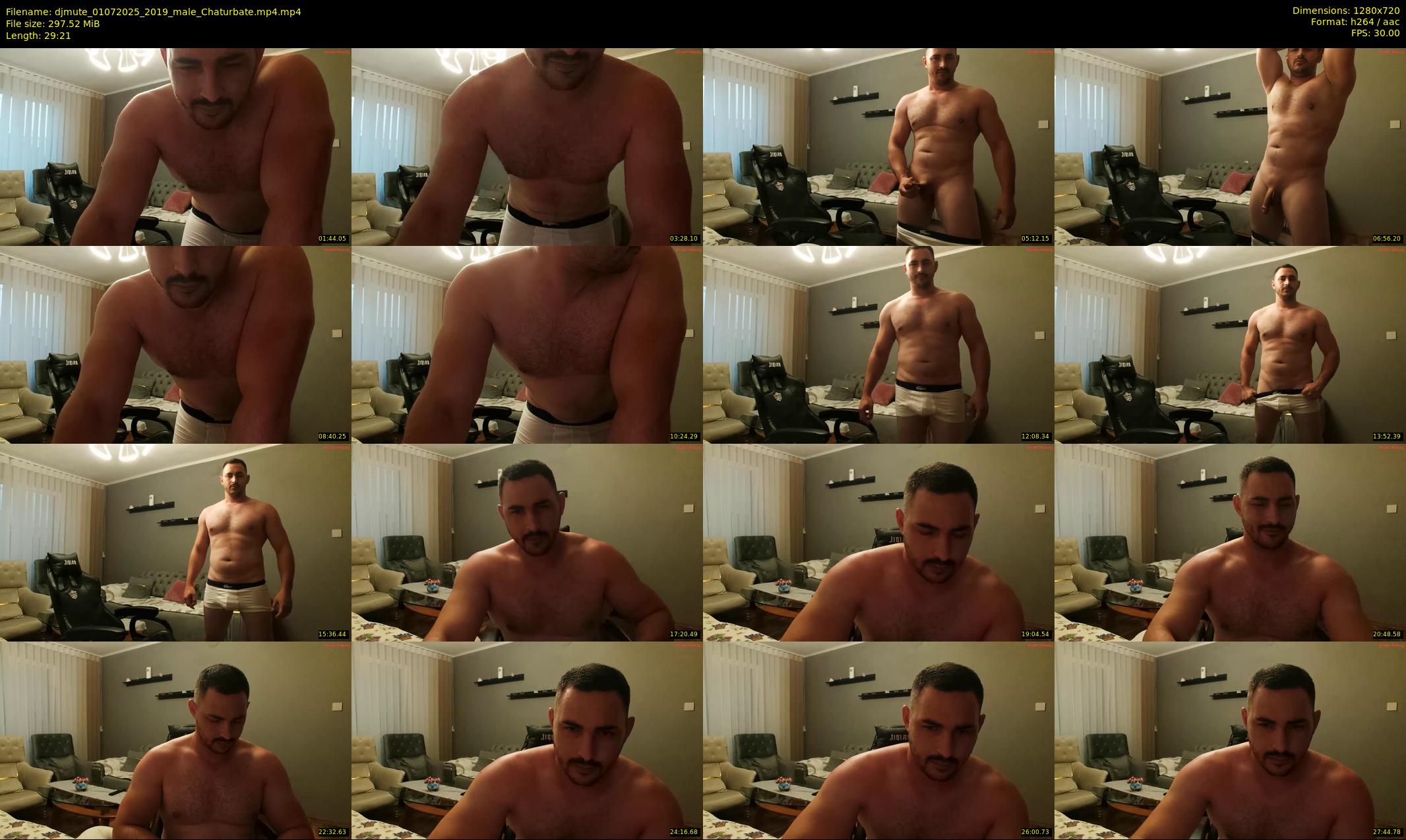 djmute — 30 minute Chaturbate male cam show recording, 720p, Jul 1, 2025