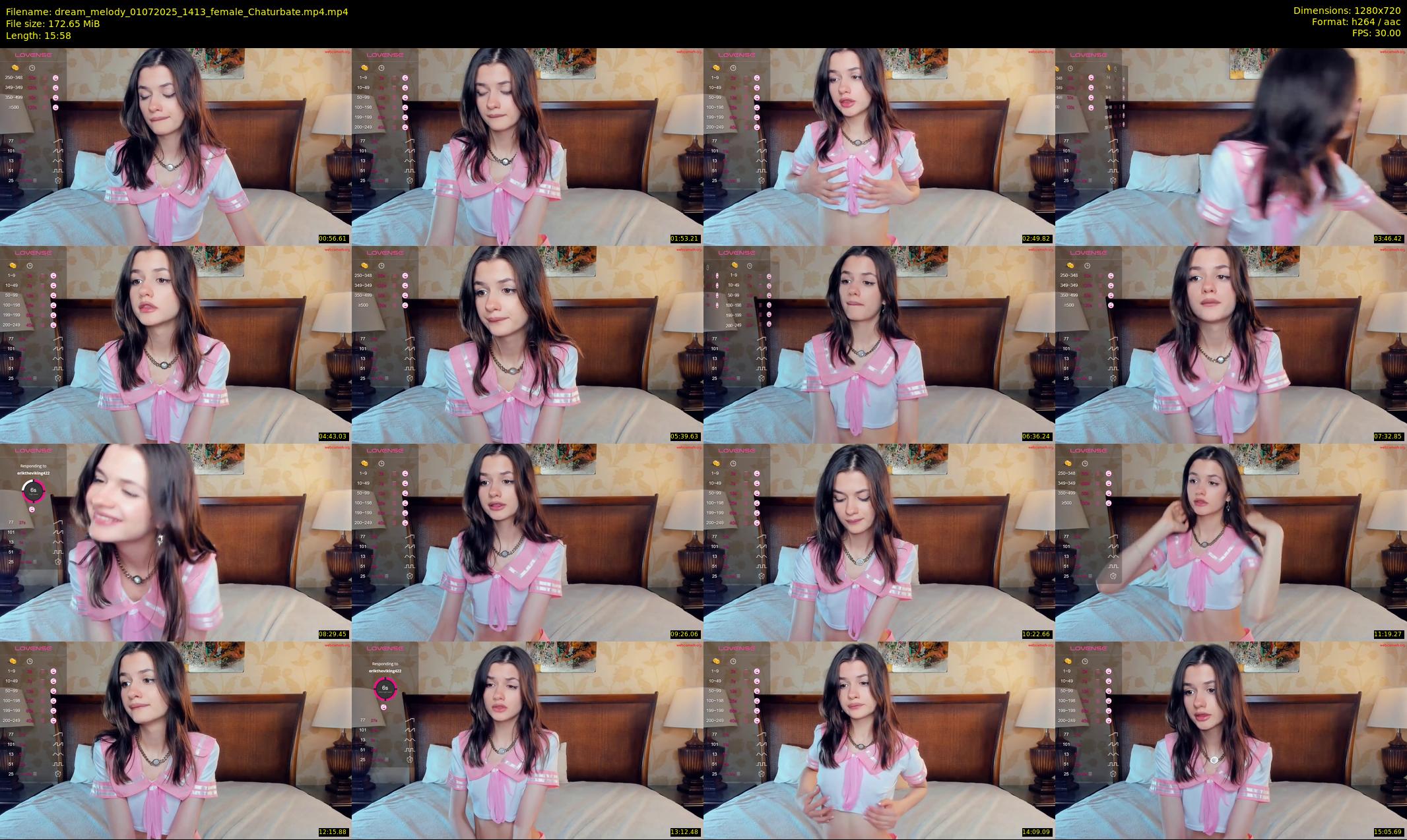 dream_melody — 16 minute Chaturbate female cam show recording, 720p, Jul 1, 2025