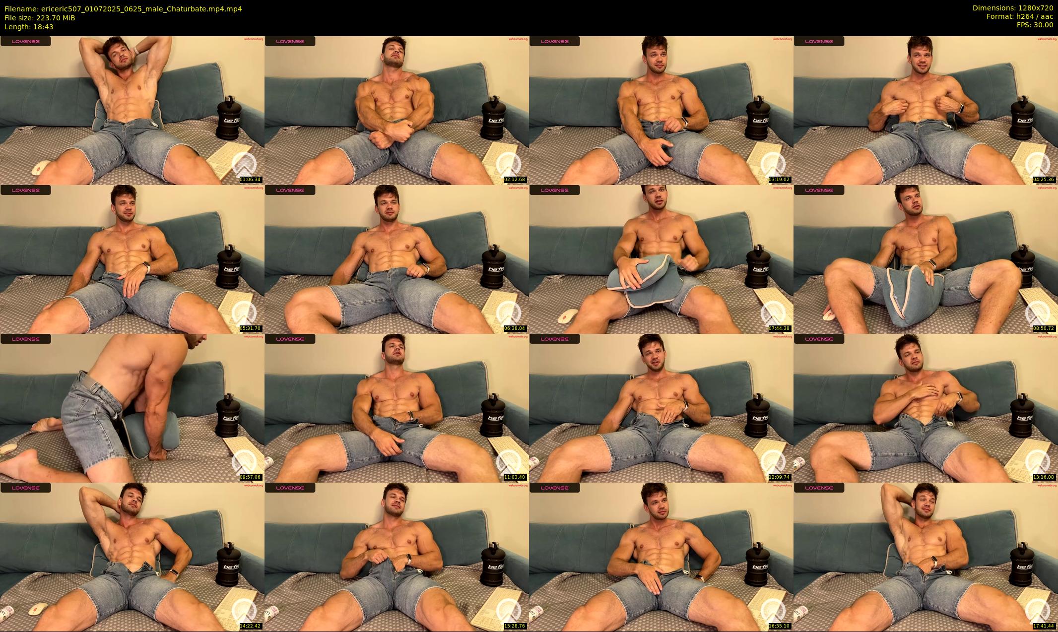 ericeric507 — 19 minute Chaturbate male cam show recording, 720p, Jul 1, 2025