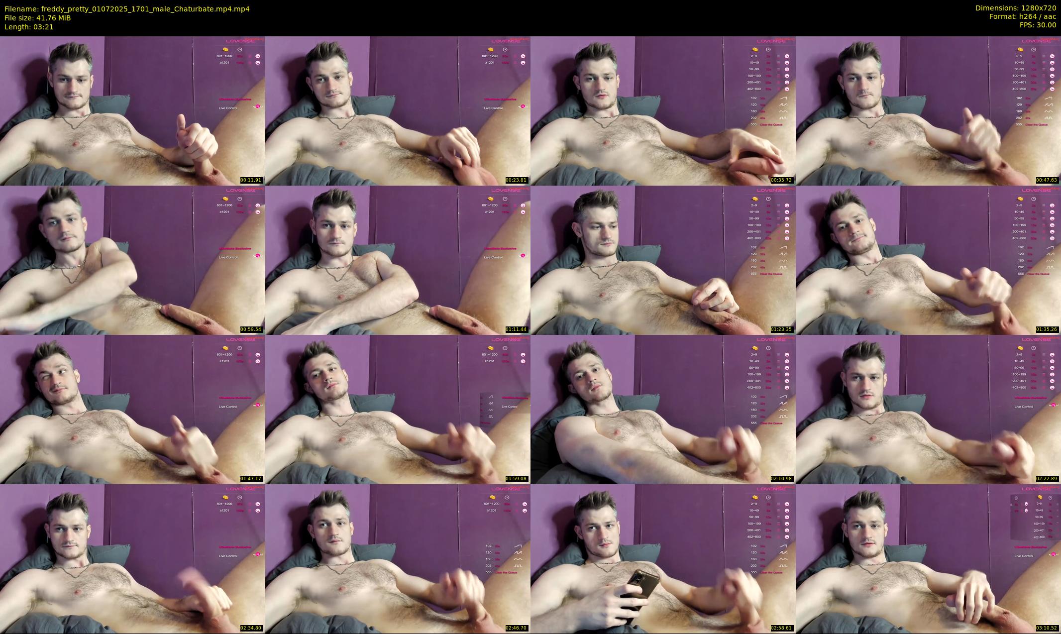 freddy_pretty — 4 minute Chaturbate male cam show recording, 720p, Jul 1, 2025