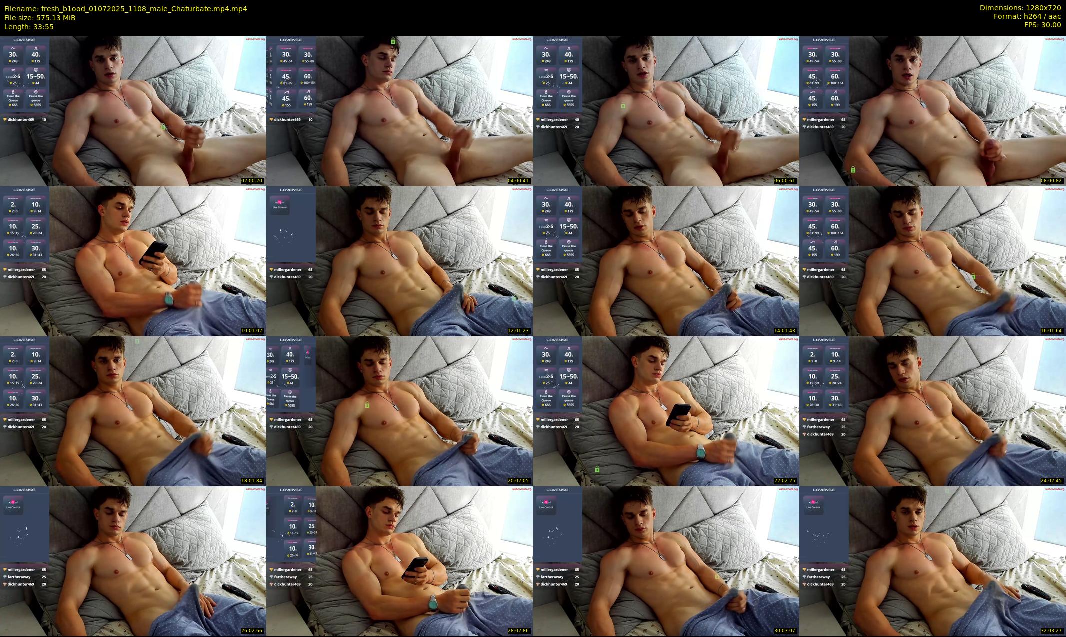 fresh_b1ood — 34 minute Chaturbate male cam show recording, 720p, Jul 1, 2025