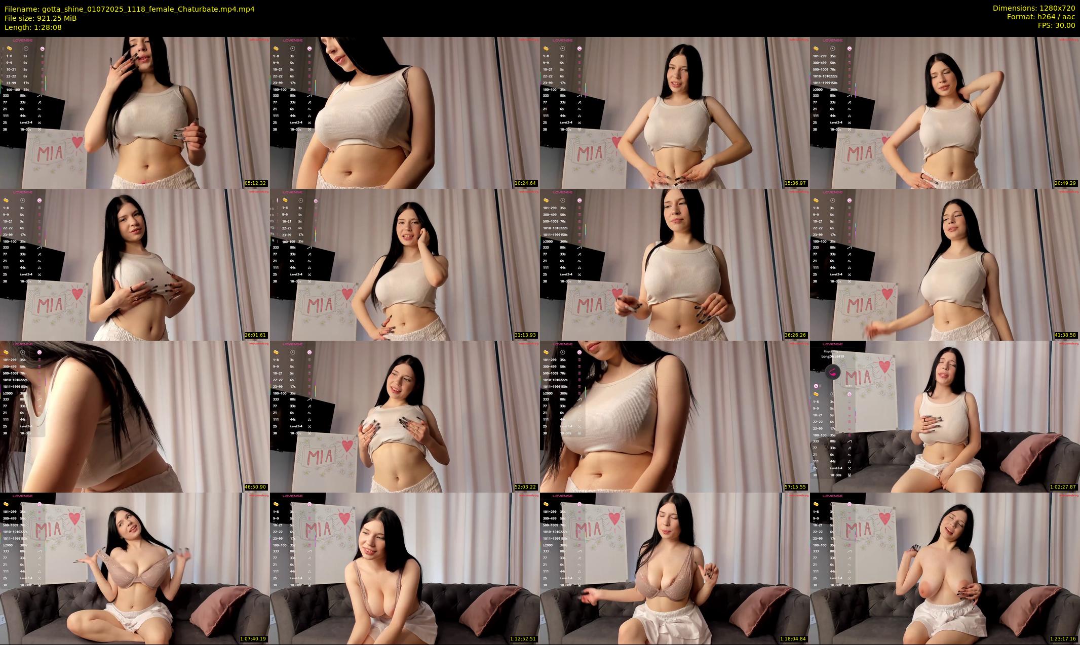 gotta_shine — 89 minute Chaturbate female cam show recording, 720p, Jul 1, 2025