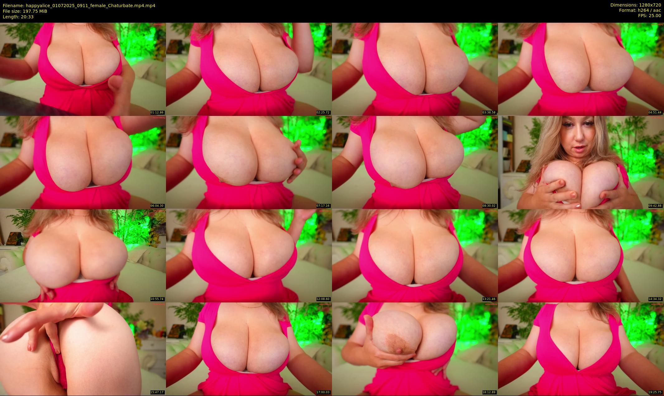 happyalice — 21 minute Chaturbate female cam show recording, 720p, Jul 1, 2025