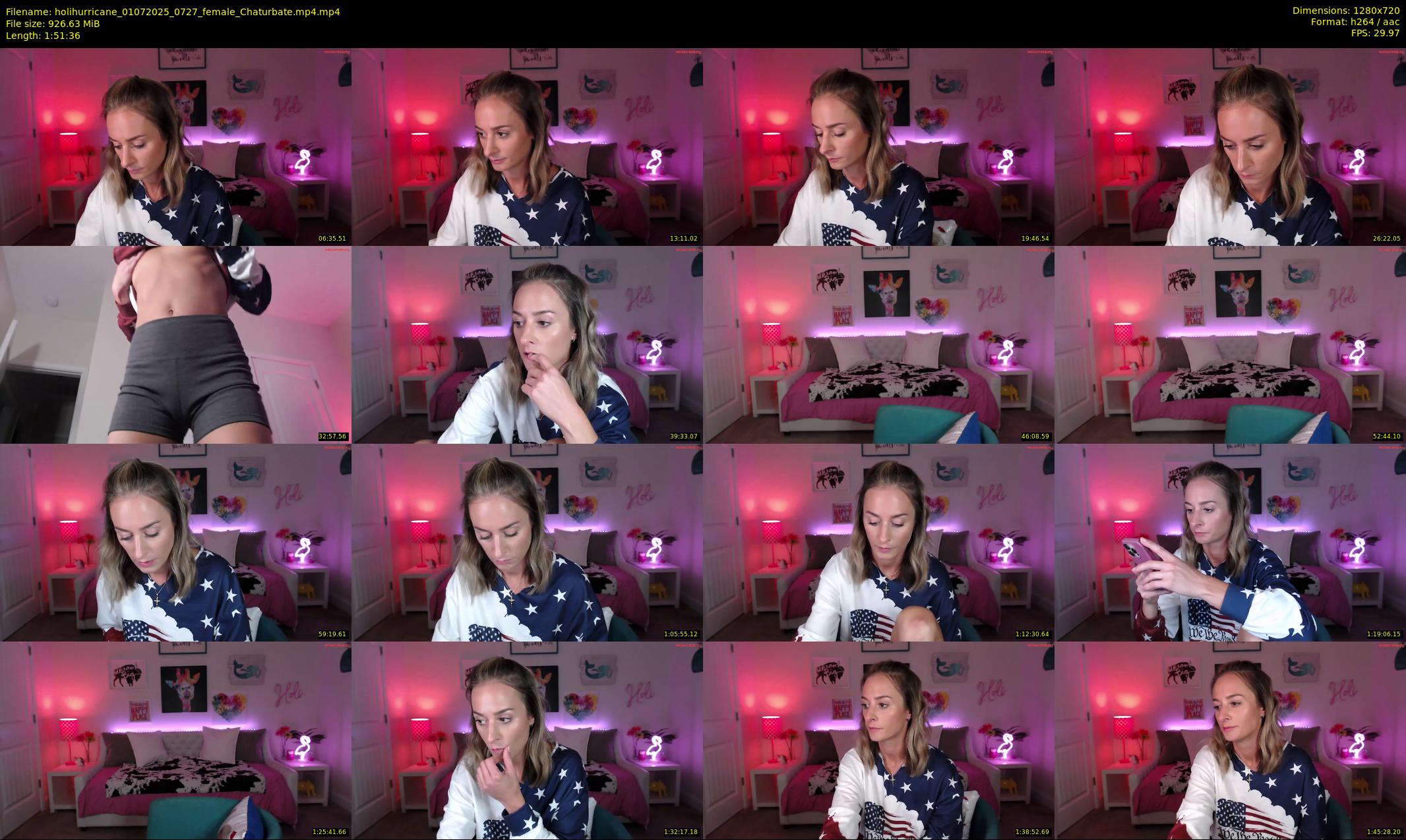holihurricane — 112 minute Chaturbate female cam show recording, 720p, Jul 1, 2025