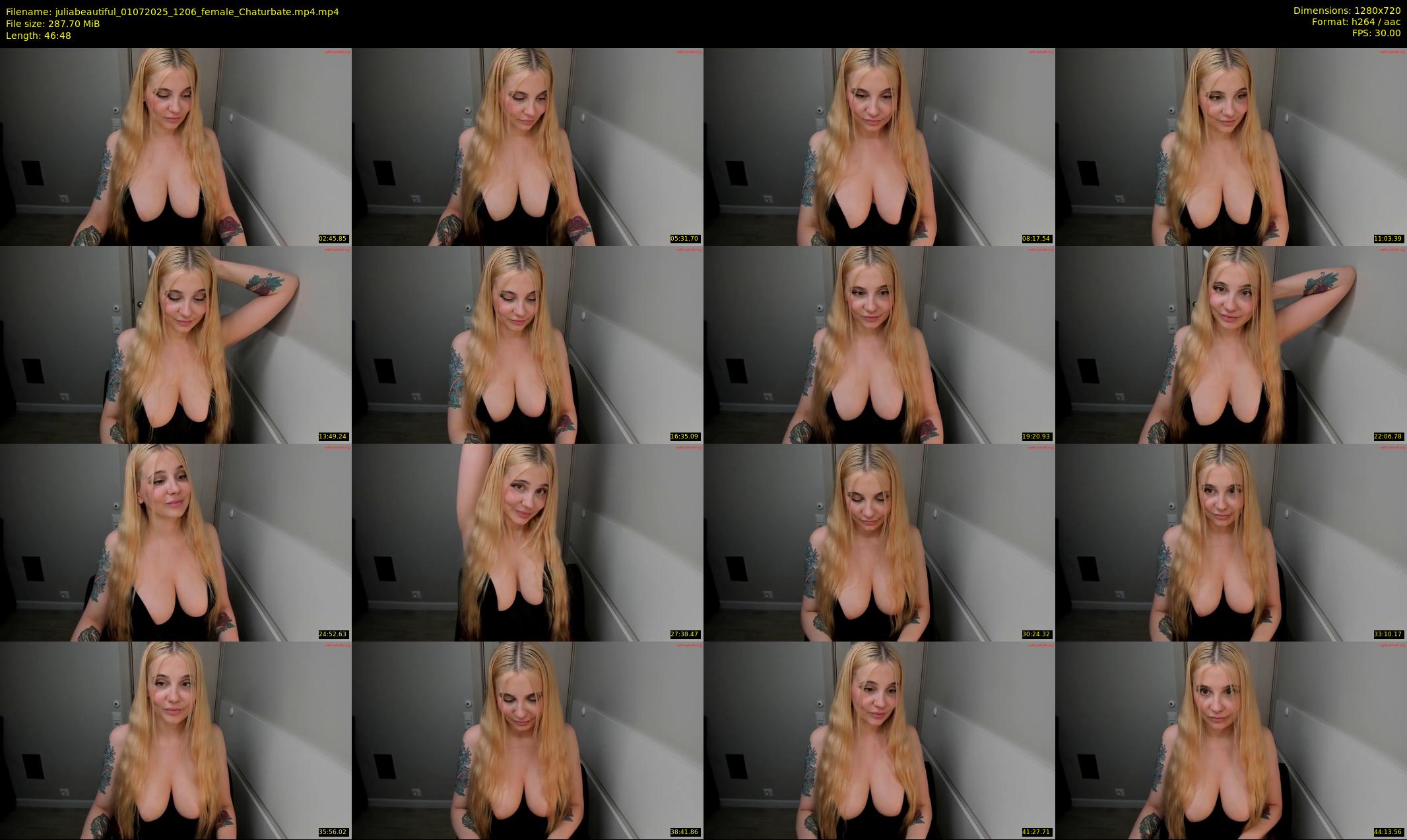 juliabeautiful — 47 minute Chaturbate female cam show recording, 720p, Jul 1, 2025