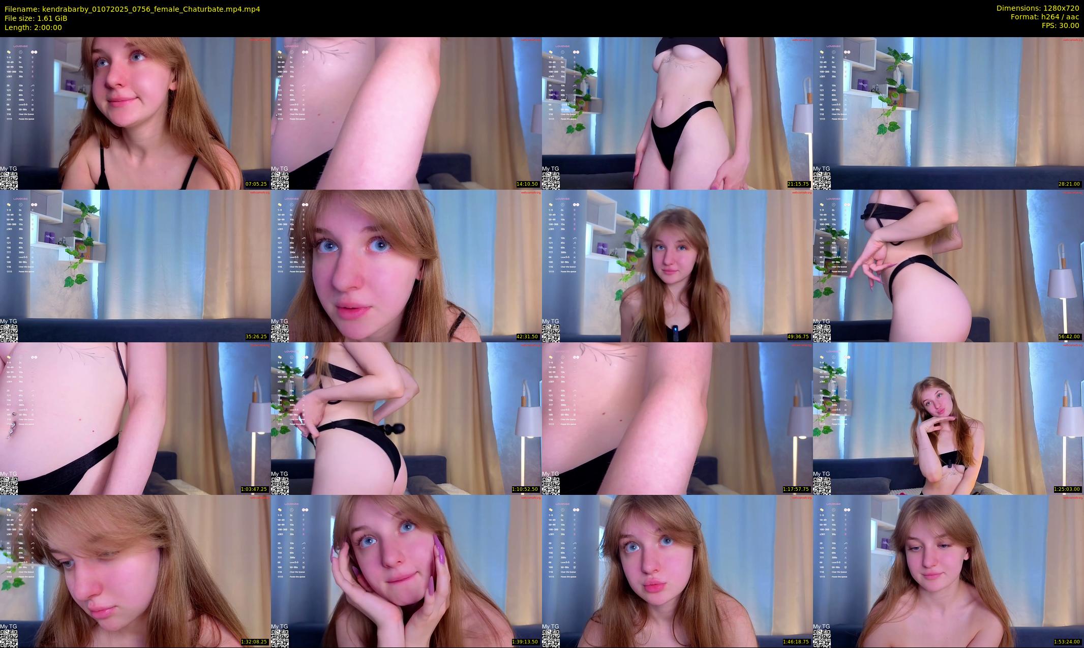 kendrabarby — 120 minute Chaturbate female cam show recording, 720p, Jul 1, 2025