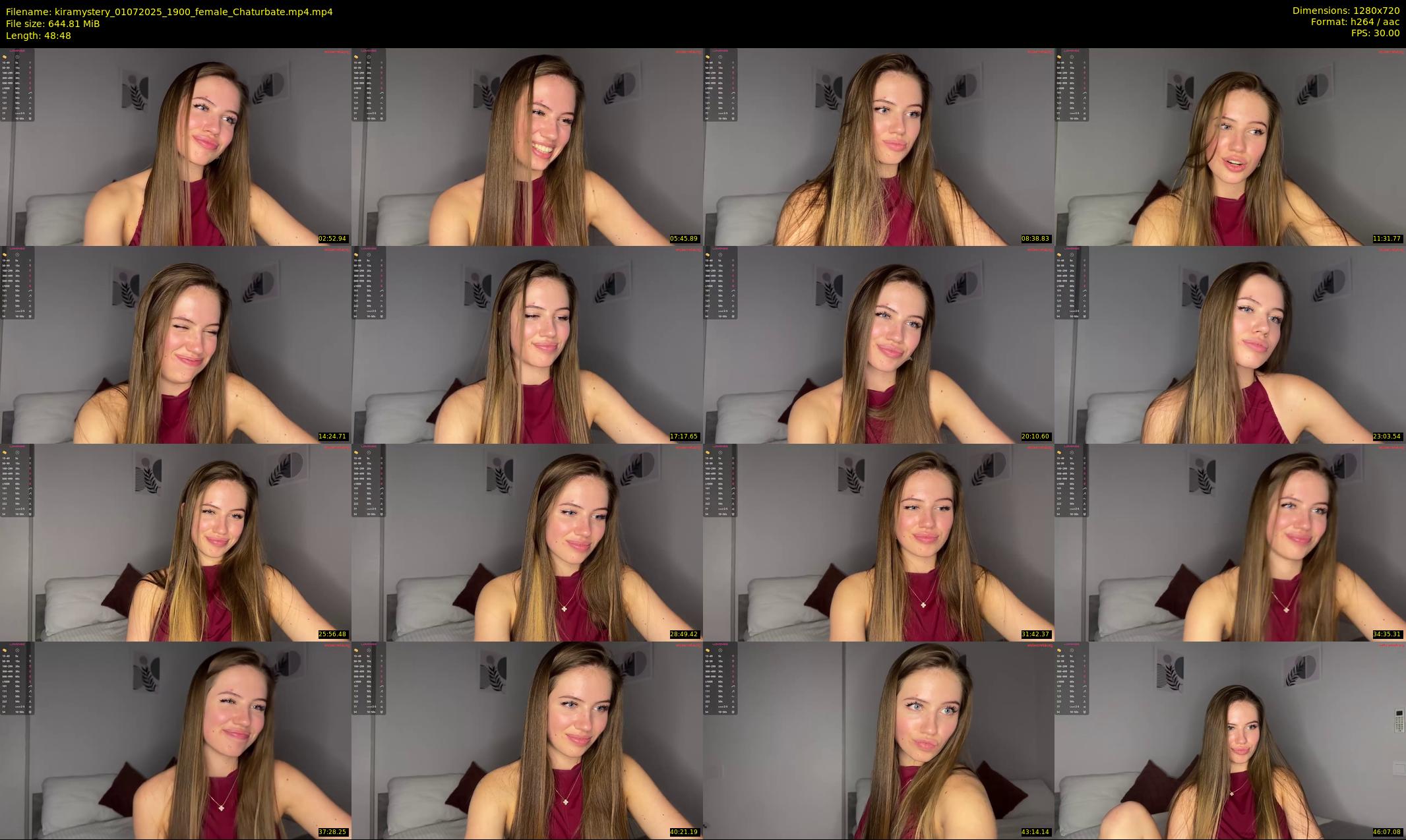 kiramystery — 49 minute Chaturbate female cam show recording, 720p, Jul 1, 2025
