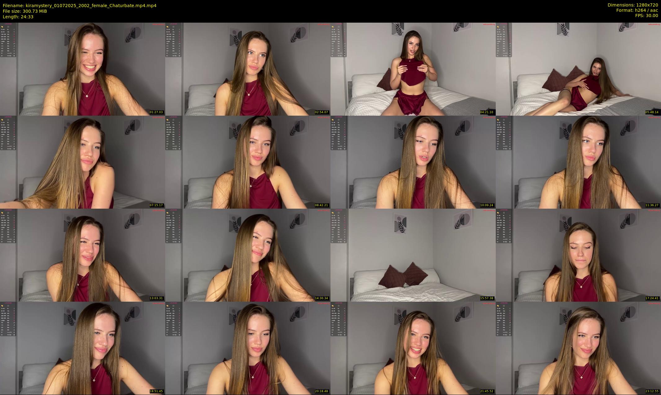 kiramystery — 25 minute Chaturbate female cam show recording, 720p, Jul 1, 2025