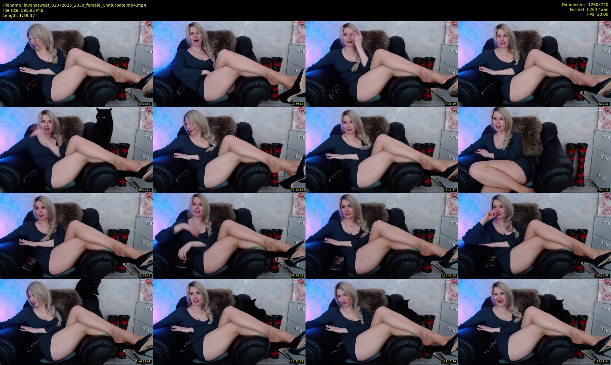 lavenasweet — 100 minute Chaturbate female cam show recording, 720p, Jul 1, 2025