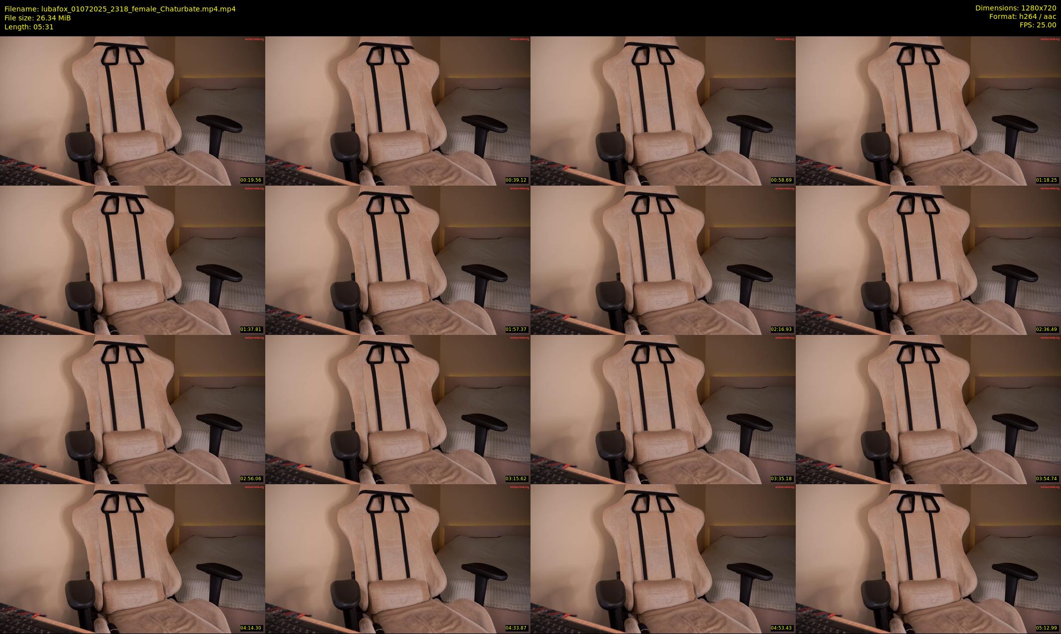 lubafox — 6 minute Chaturbate female cam show recording, 720p, Jul 1, 2025