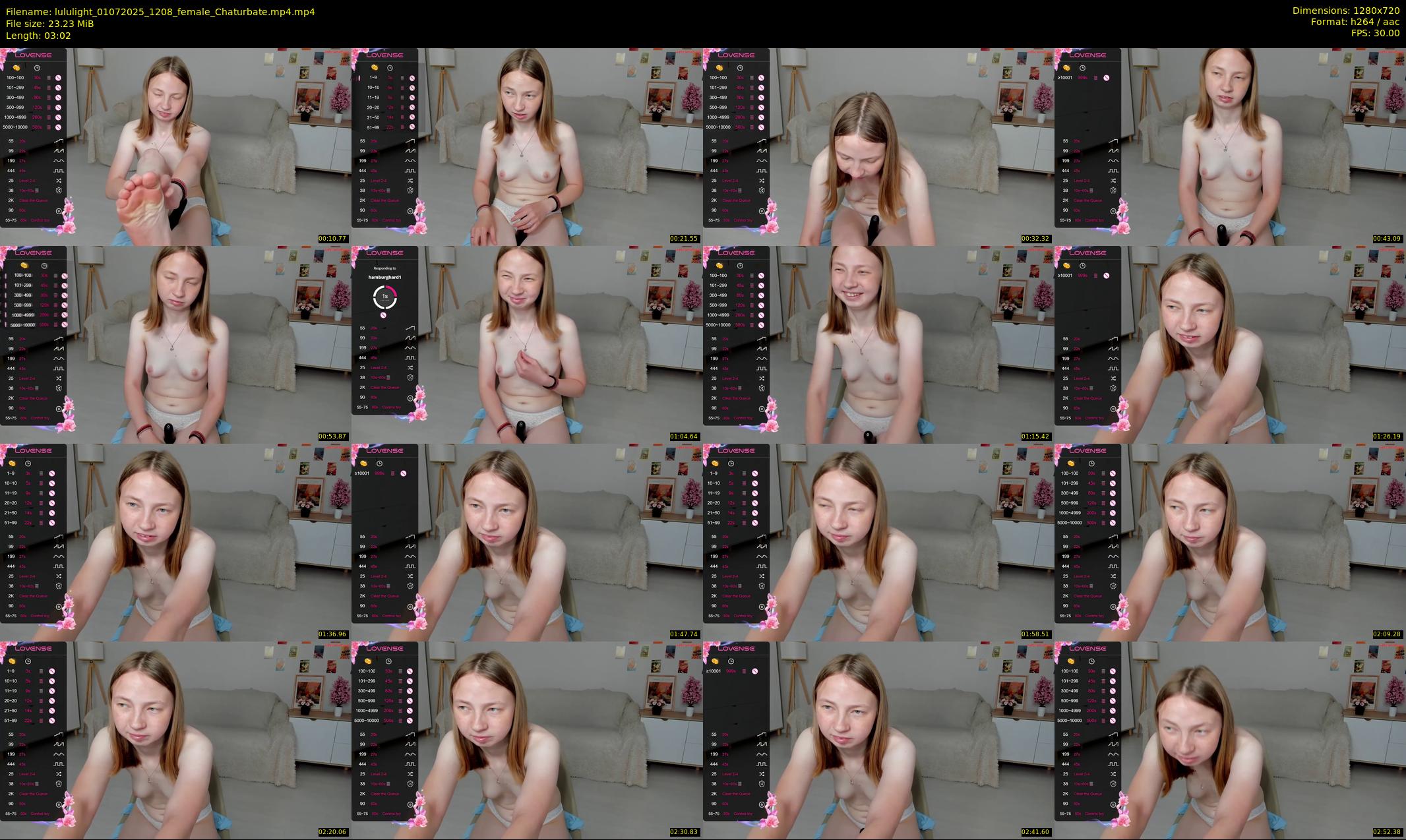 lululight — 4 minute Chaturbate female cam show recording, 720p, Jul 1, 2025
