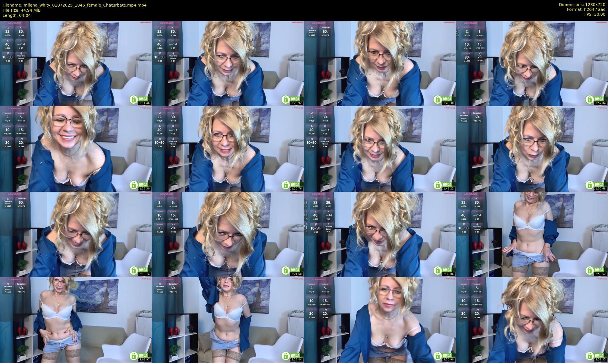 milena_whity — 5 minute Chaturbate female cam show recording, 720p, Jul 1, 2025