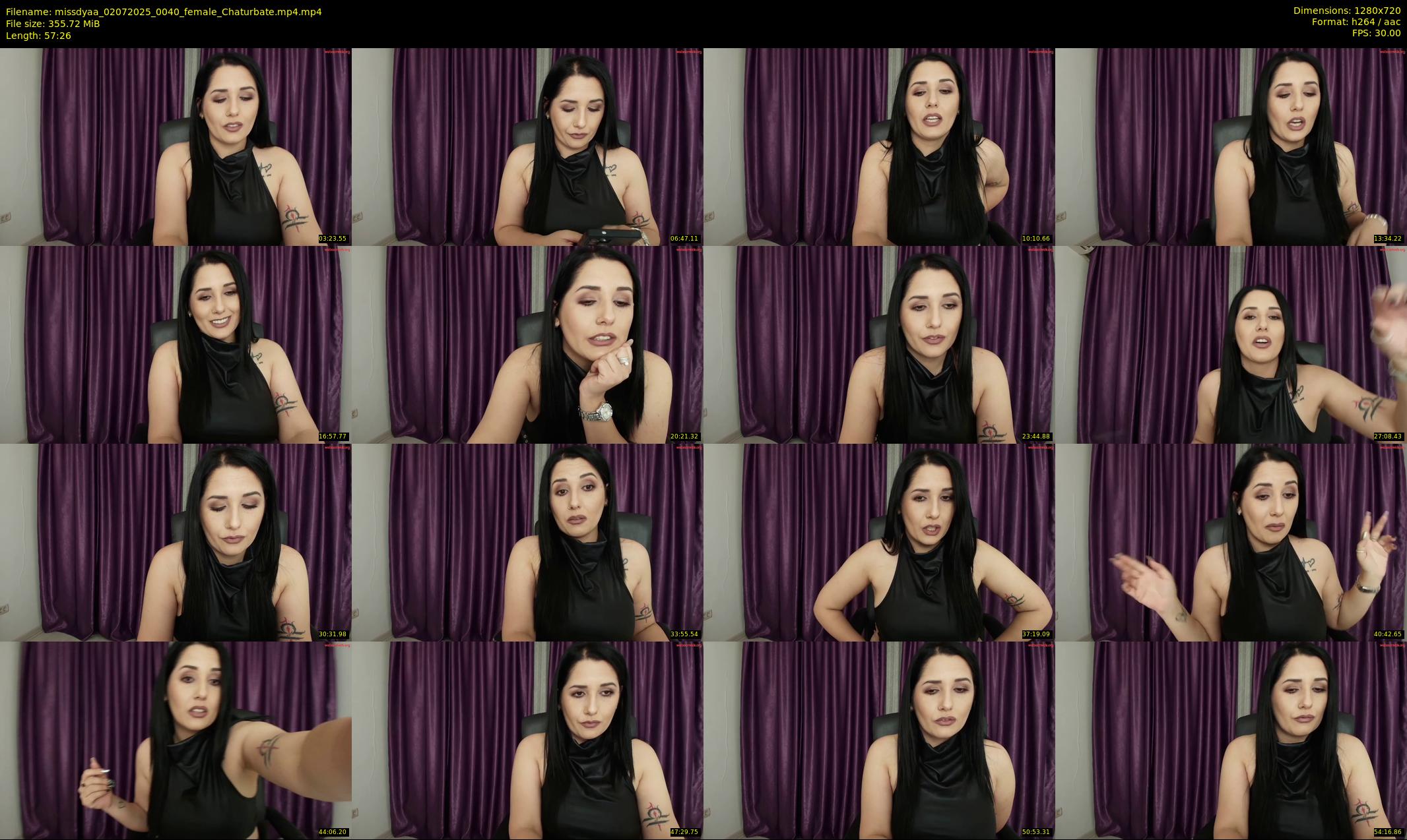 missdyaa — 58 minute Chaturbate female cam show recording, 720p, Jul 2, 2025