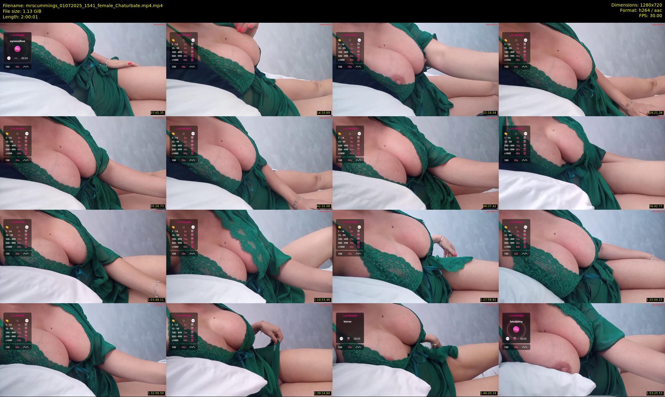 mrscummings — 121 minute Chaturbate female cam show recording, 720p, Jul 1, 2025