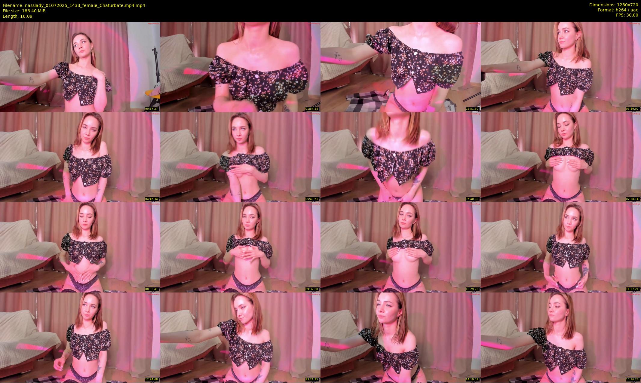 nasslady — 17 minute Chaturbate female cam show recording, 720p, Jul 1, 2025