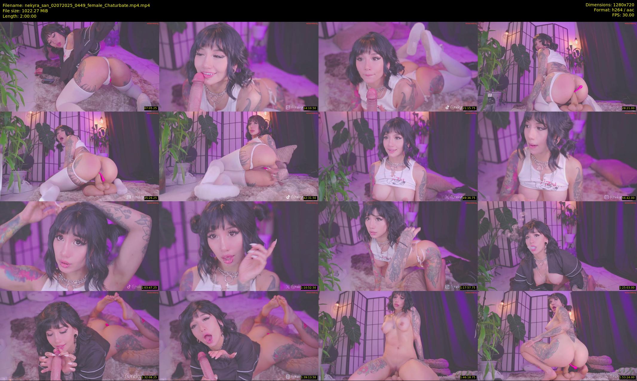 nekyra_san — 120 minute Chaturbate female cam show recording, 720p, Jul 2, 2025
