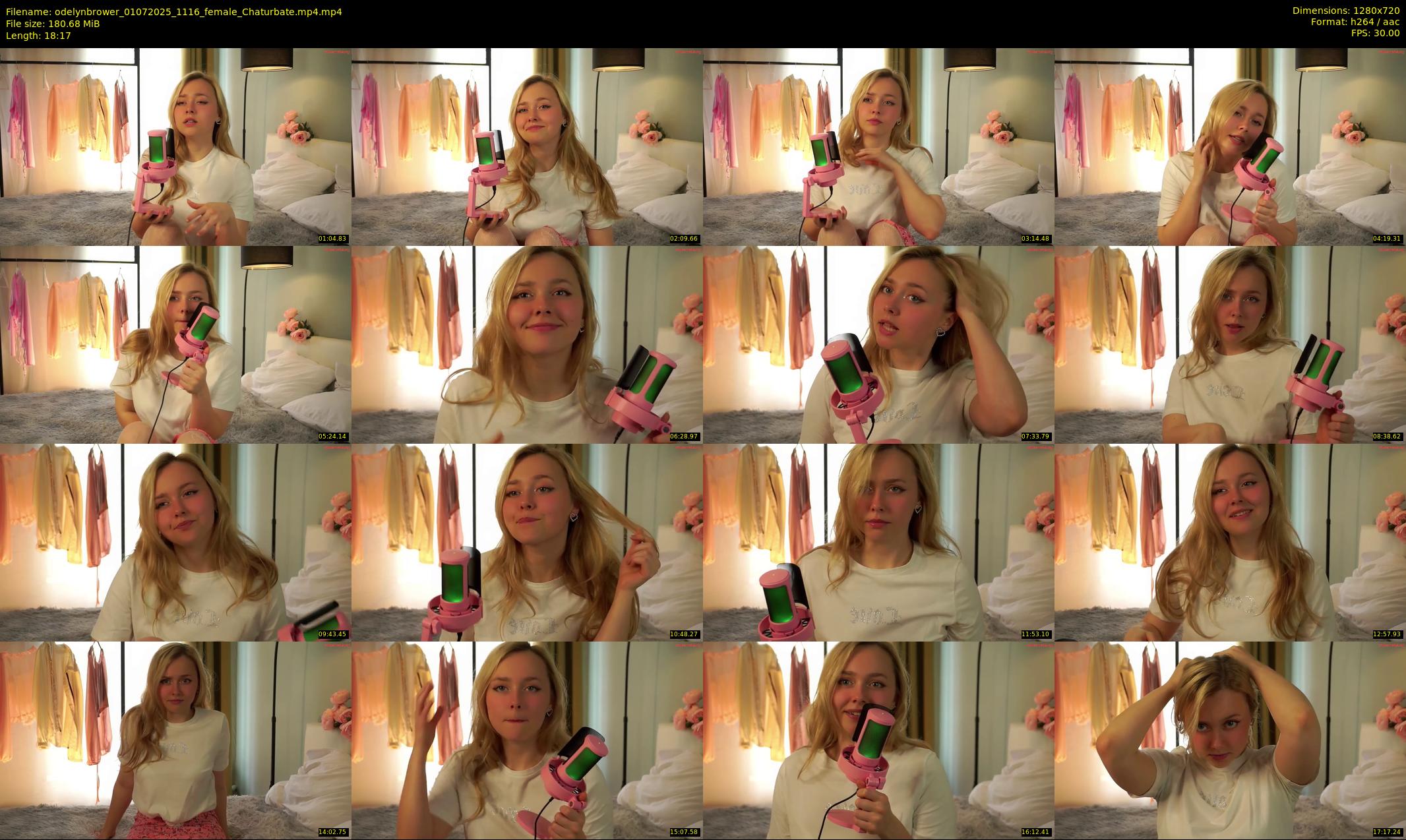 odelynbrower — 19 minute Chaturbate female cam show recording, 720p, Jul 1, 2025