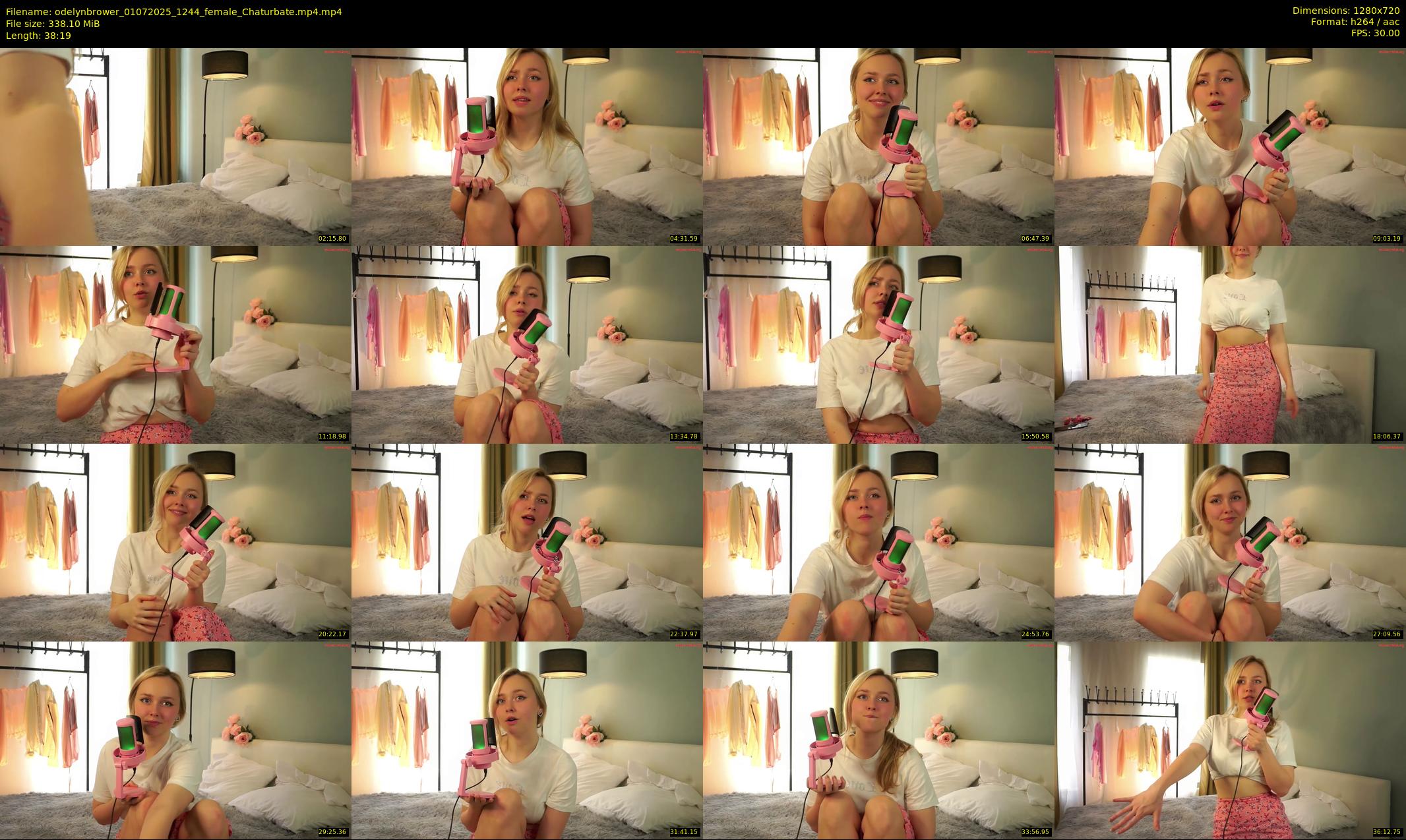 odelynbrower — 39 minute Chaturbate female cam show recording, 720p, Jul 1, 2025