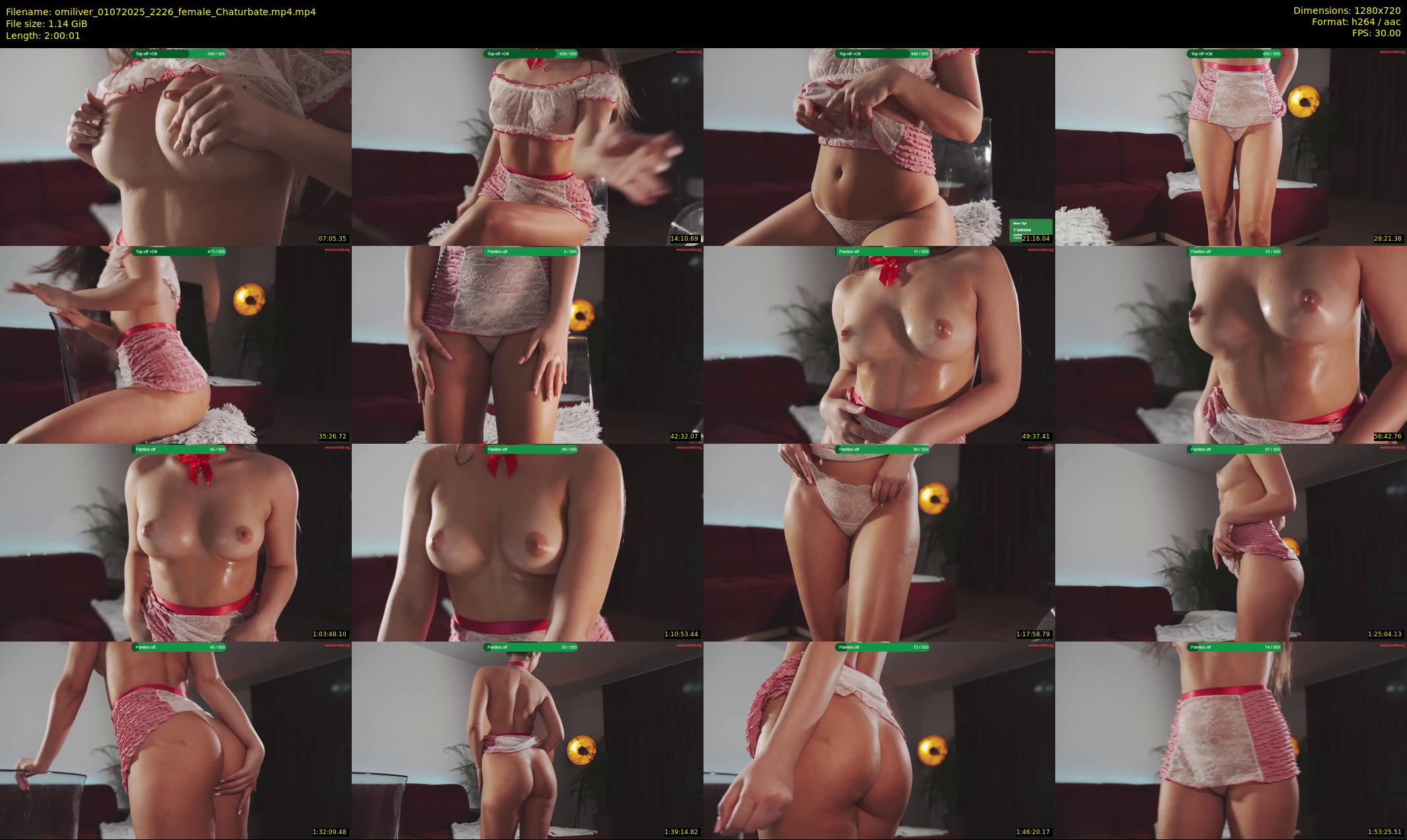 omiliver — 121 minute Chaturbate female cam show recording, 720p, Jul 1, 2025