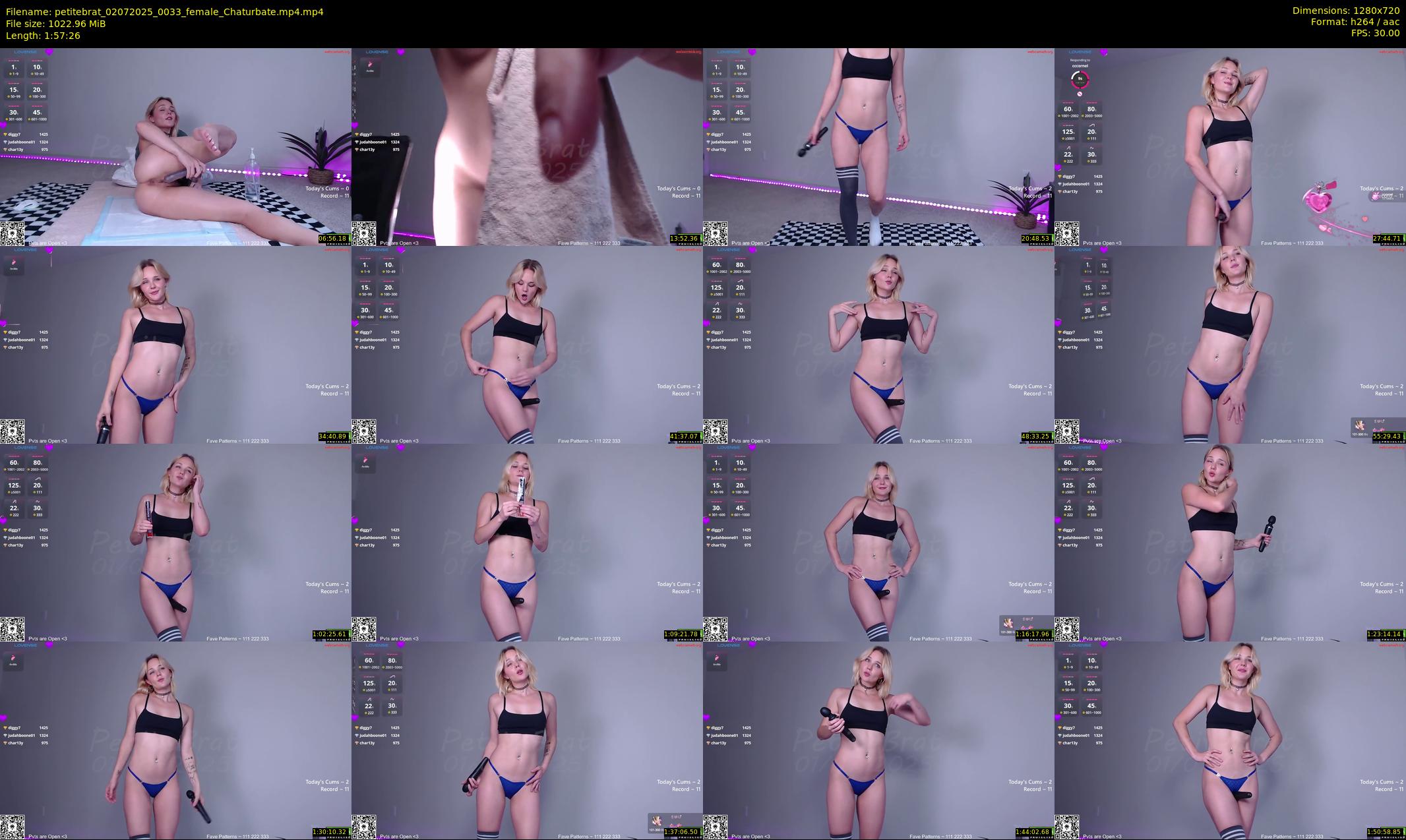 petitebrat — 118 minute Chaturbate female cam show recording, 720p, Jul 2, 2025