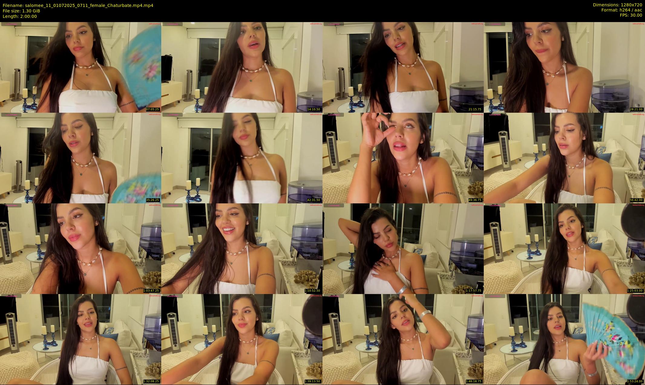 salomee_11 — 120 minute Chaturbate female cam show recording, 720p, Jul 1, 2025