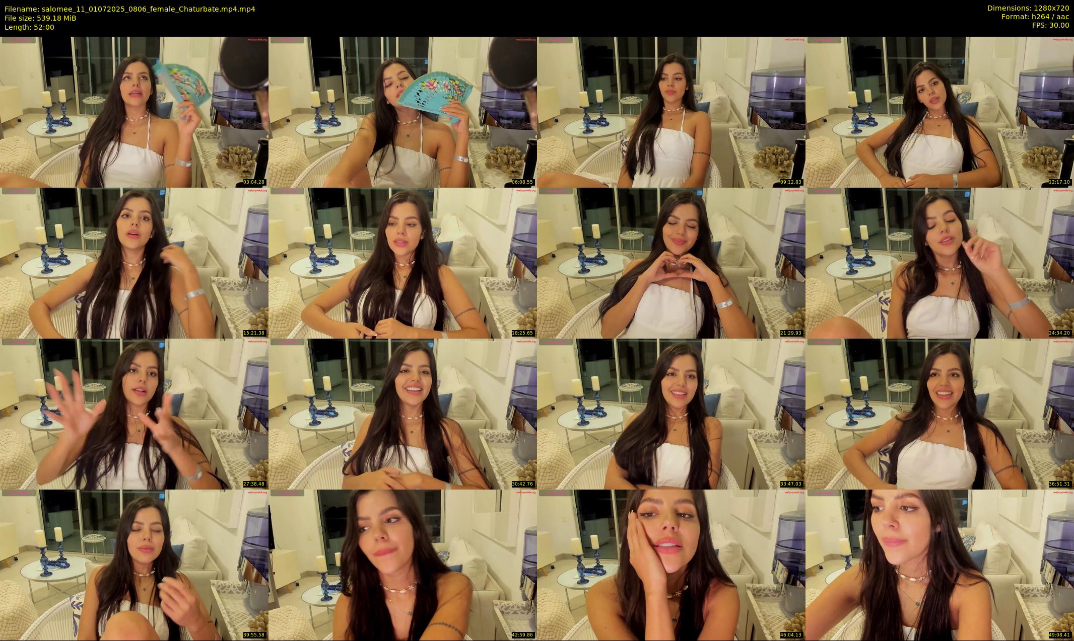 salomee_11 — 52 minute Chaturbate female cam show recording, 720p, Jul 1, 2025