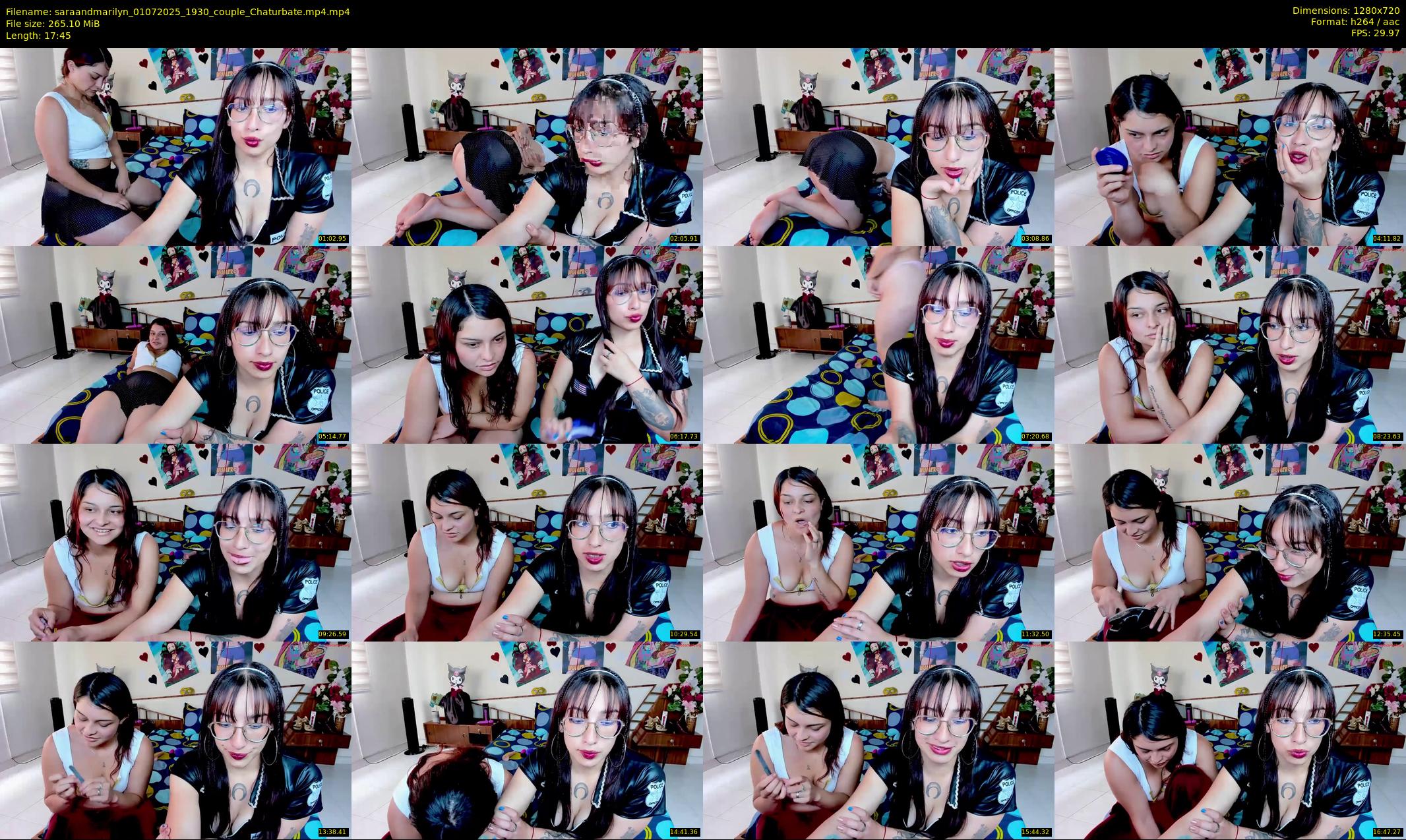 saraandmarilyn — 18 minute Chaturbate couple cam show recording, 720p, Jul 1, 2025