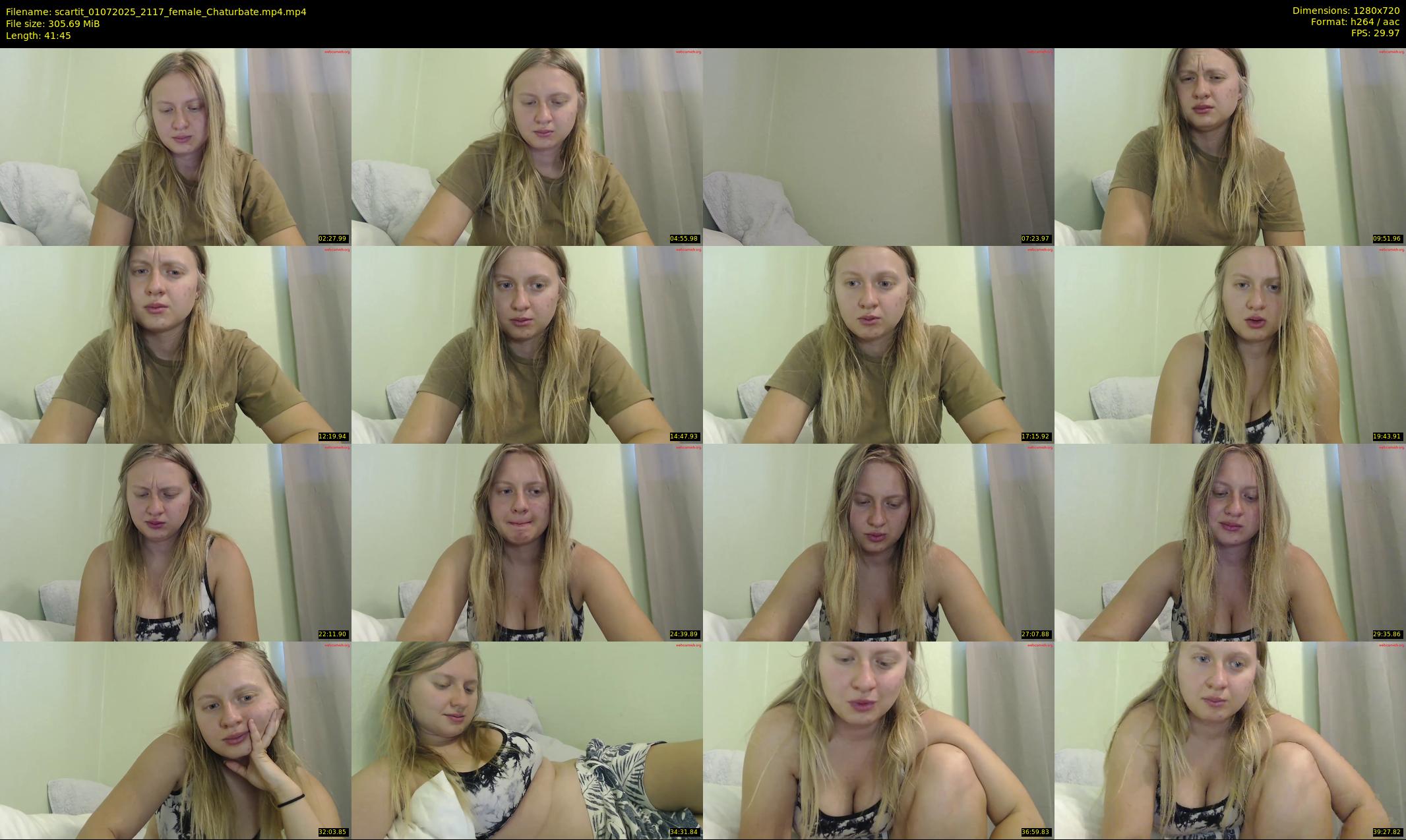 scartit — 42 minute Chaturbate female cam show recording, 720p, Jul 1, 2025