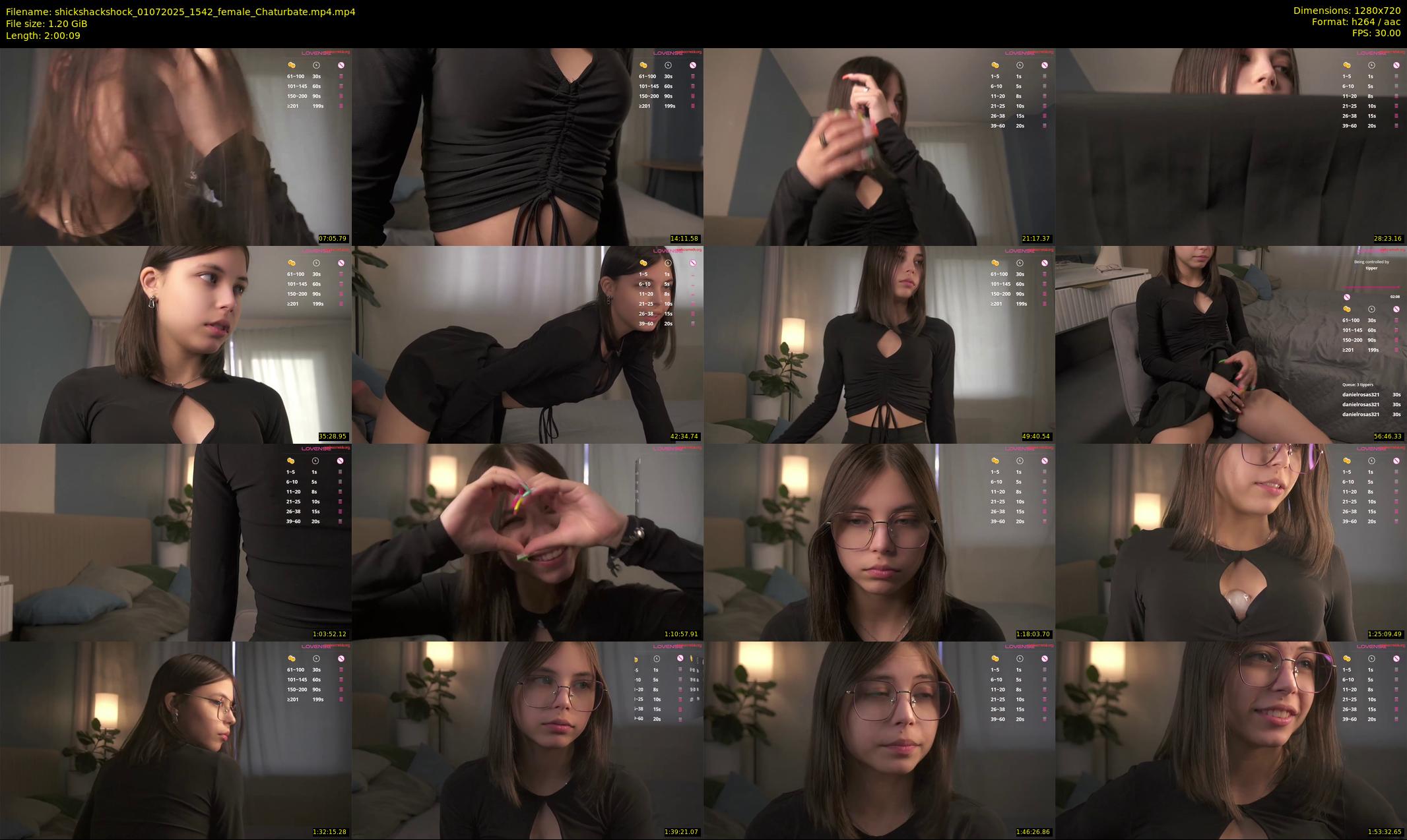 shickshackshock — 121 minute Chaturbate female cam show recording, 720p, Jul 1, 2025