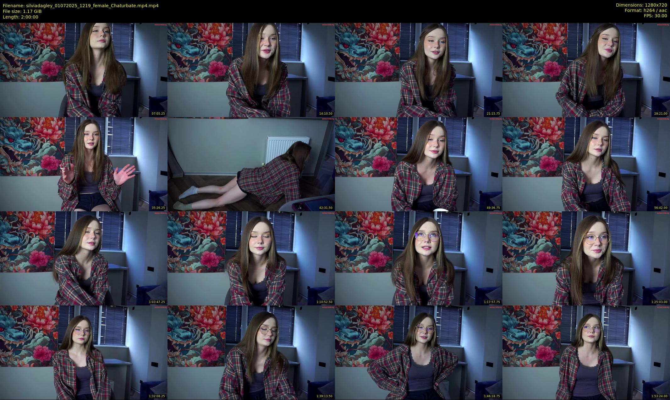 silviadagley — 120 minute Chaturbate female cam show recording, 720p, Jul 1, 2025