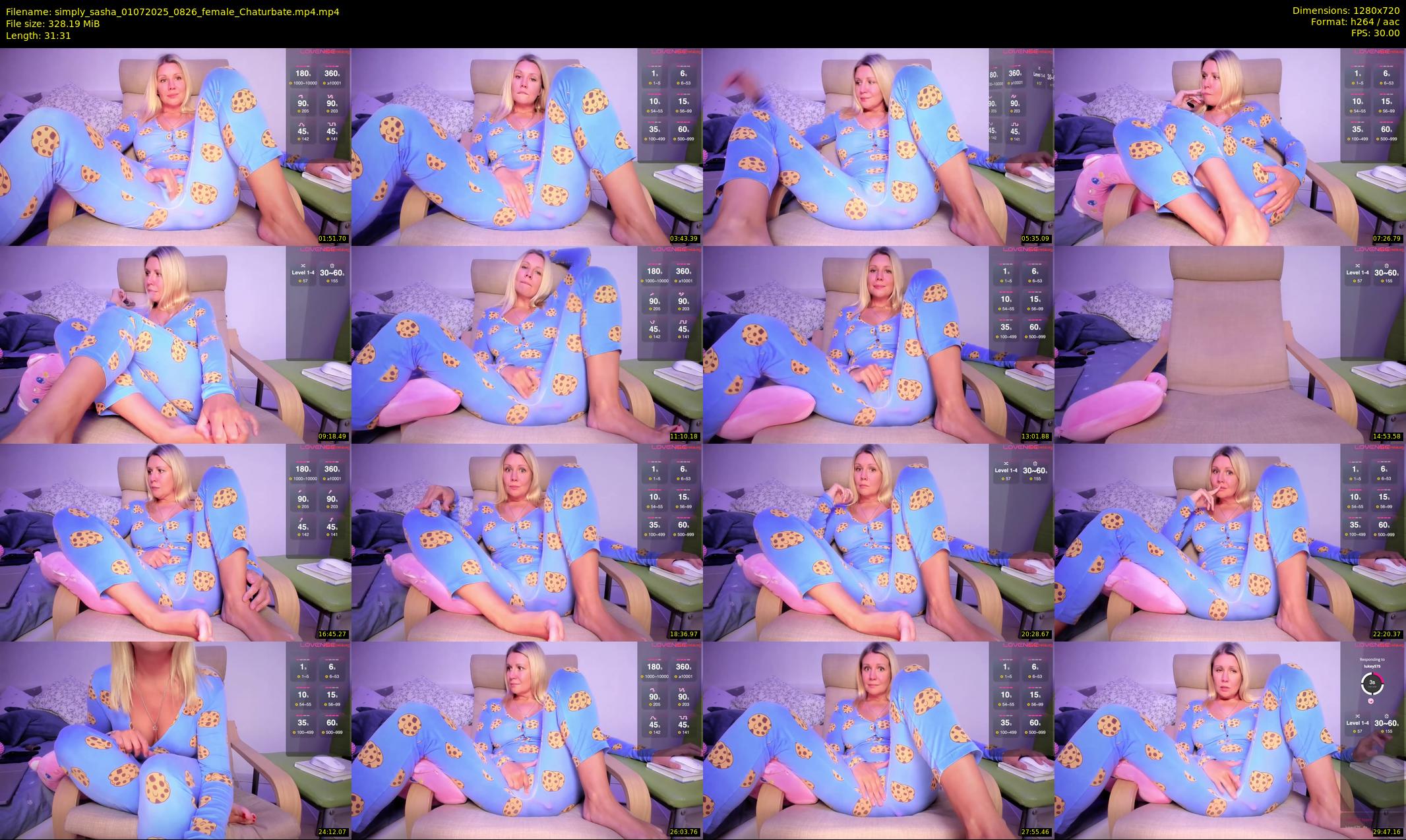 simply_sasha — 32 minute Chaturbate female cam show recording, 720p, Jul 1, 2025