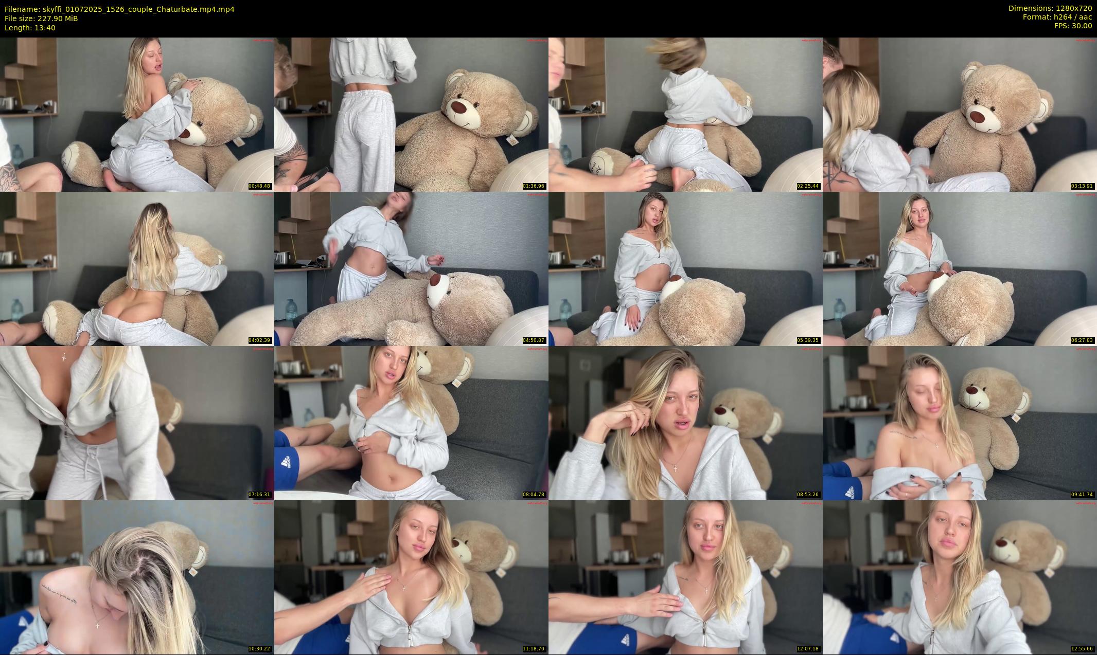 skyffi — 14 minute Chaturbate couple cam show recording, 720p, Jul 1, 2025
