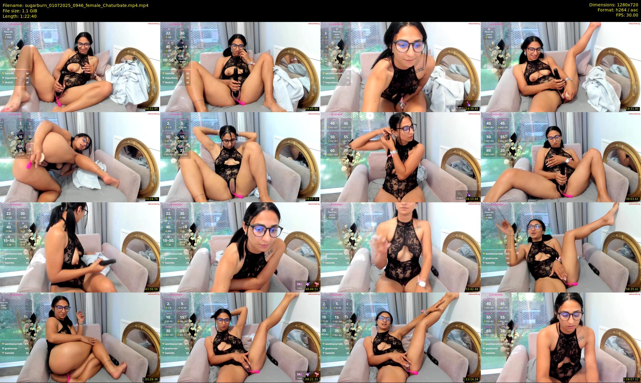 sugarburn — 83 minute Chaturbate female cam show recording, 720p, Jul 1, 2025