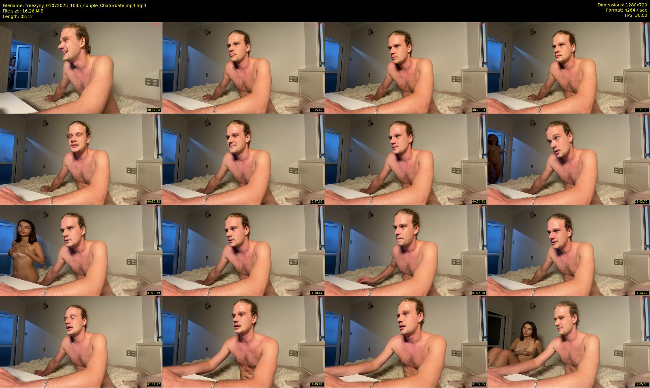 treezyny — 3 minute Chaturbate couple cam show recording, 720p, Jul 1, 2025