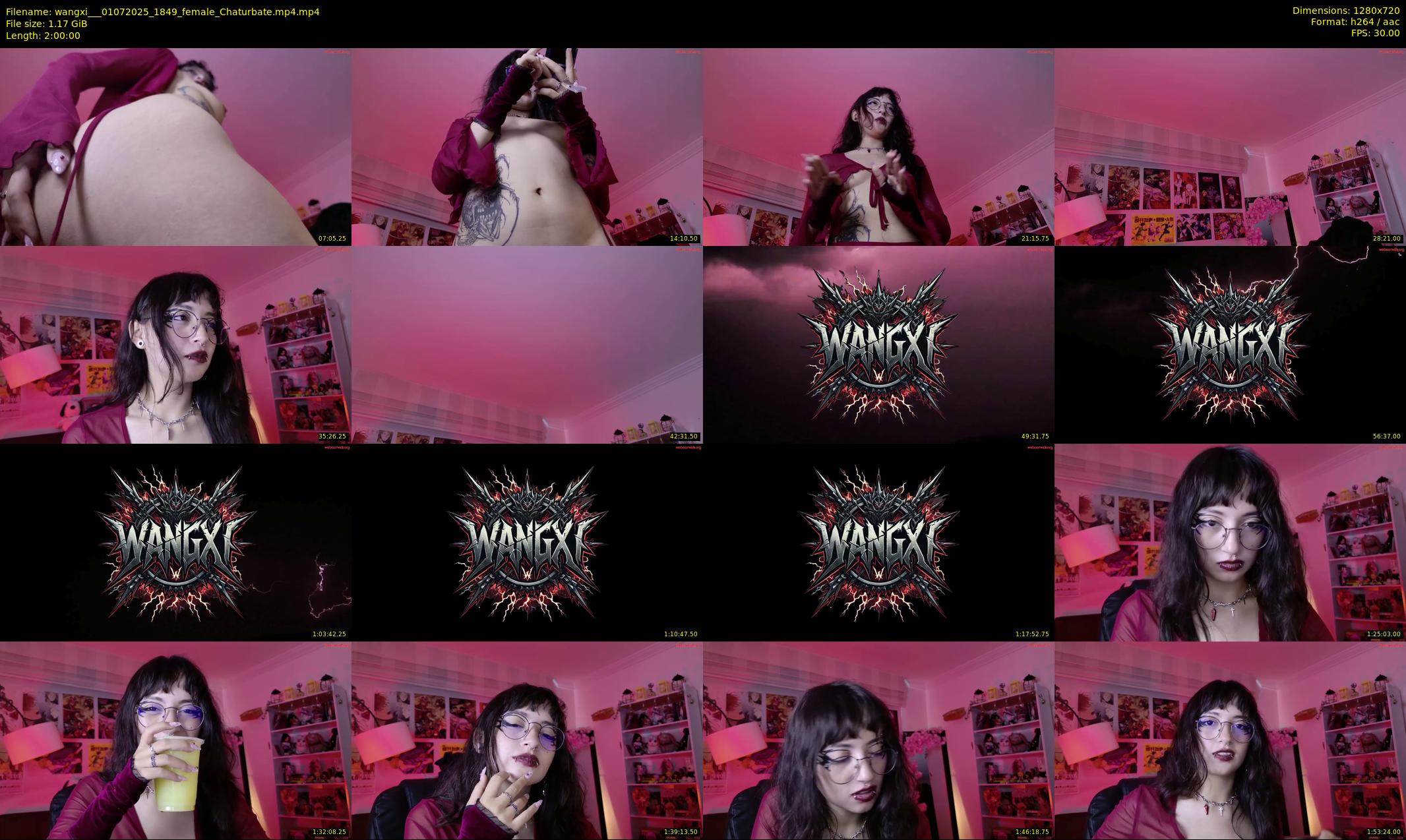 wangxi__ — 120 minute Chaturbate female cam show recording, 720p, Jul 1, 2025