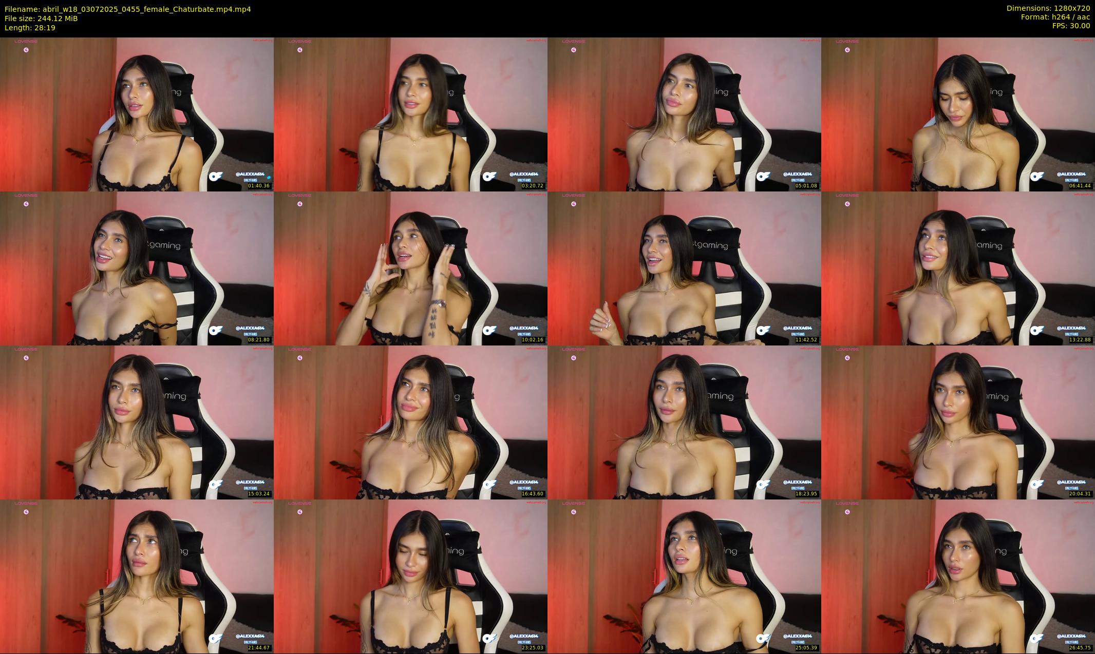 abril_w18 — 29 minute Chaturbate female cam show recording, 720p, Jul 3, 2025