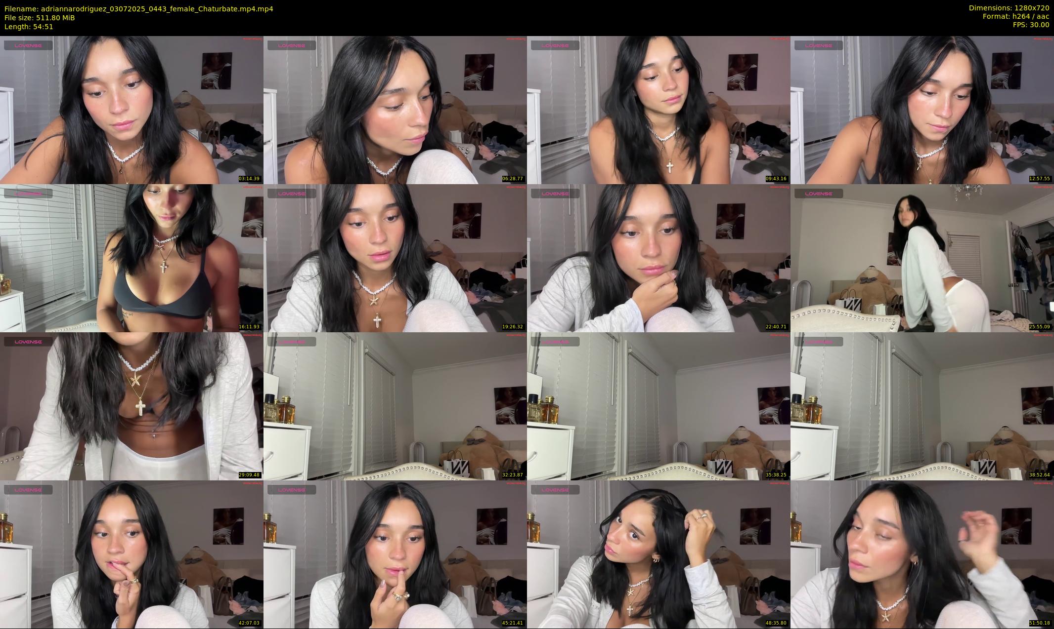 adriannarodriguez — 55 minute Chaturbate female cam show recording, 720p, Jul 3, 2025