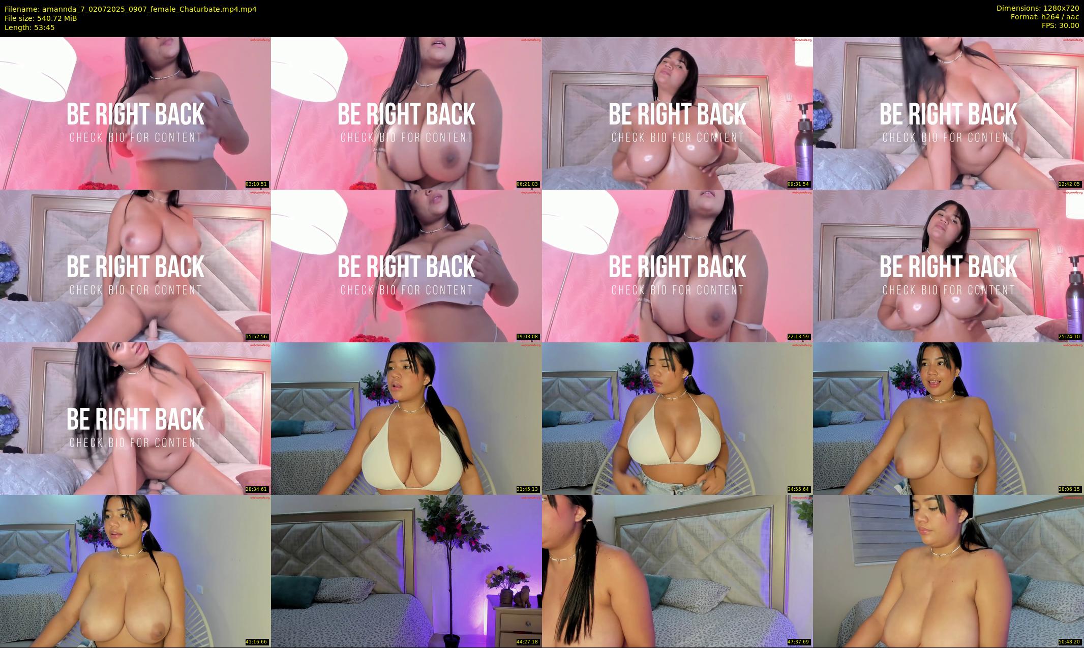 amannda_7 — 54 minute Chaturbate female cam show recording, 720p, Jul 2, 2025