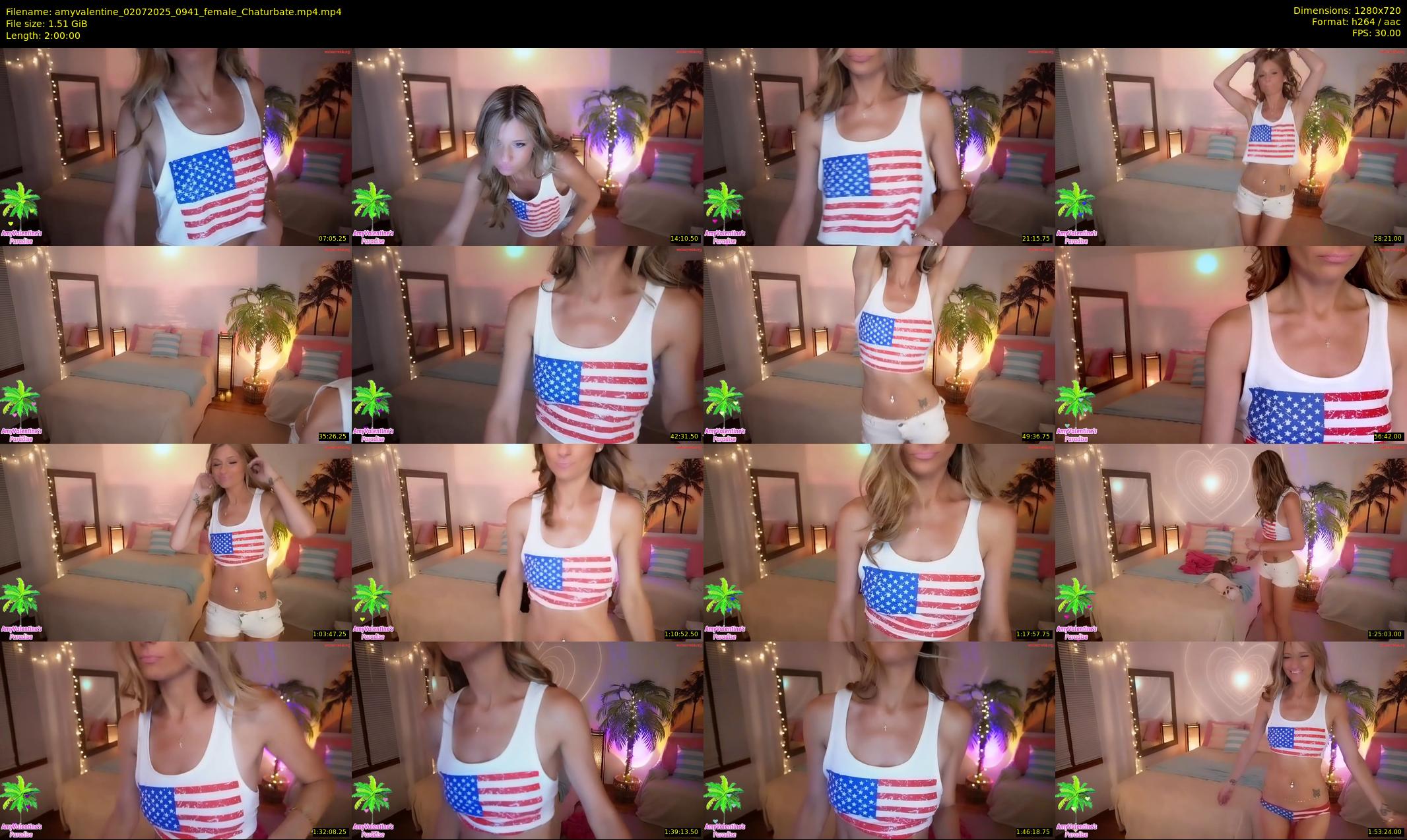 amyvalentine — 120 minute Chaturbate female cam show recording, 720p, Jul 2, 2025