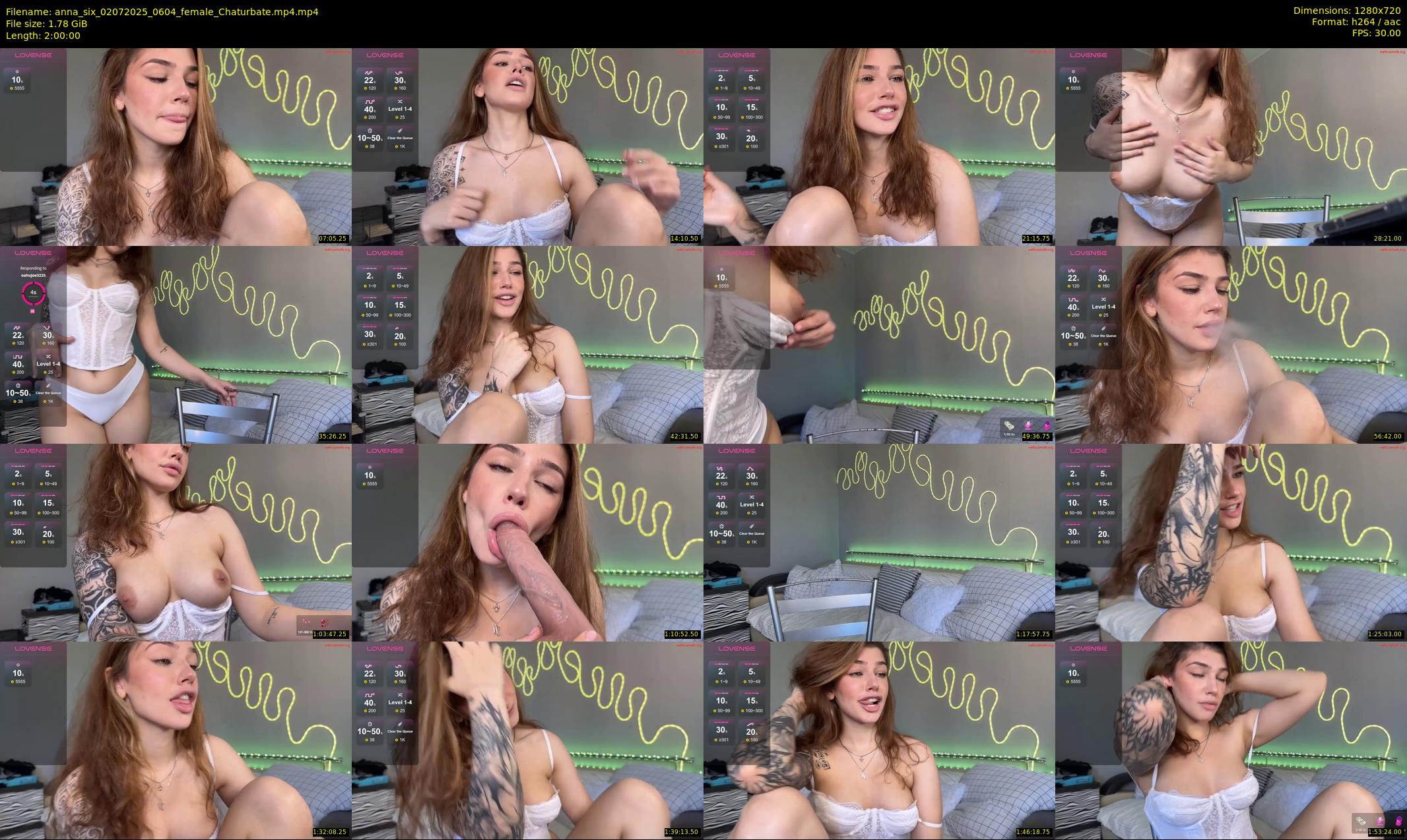 anna_six — 120 minute Chaturbate female cam show recording, 720p, Jul 2, 2025