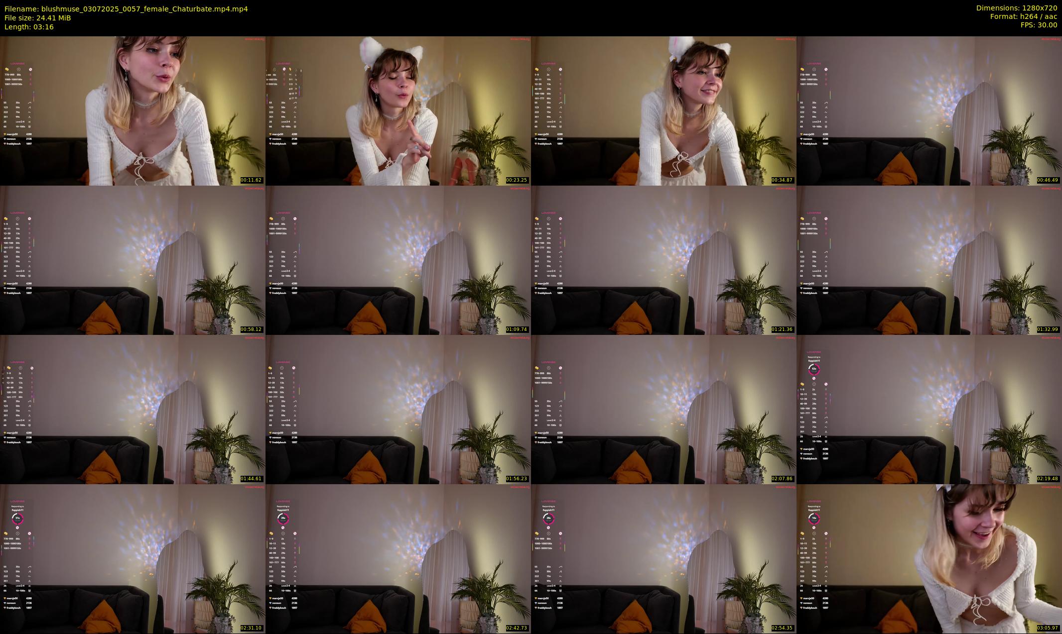 blushmuse — 4 minute Chaturbate female cam show recording, 720p, Jul 3, 2025