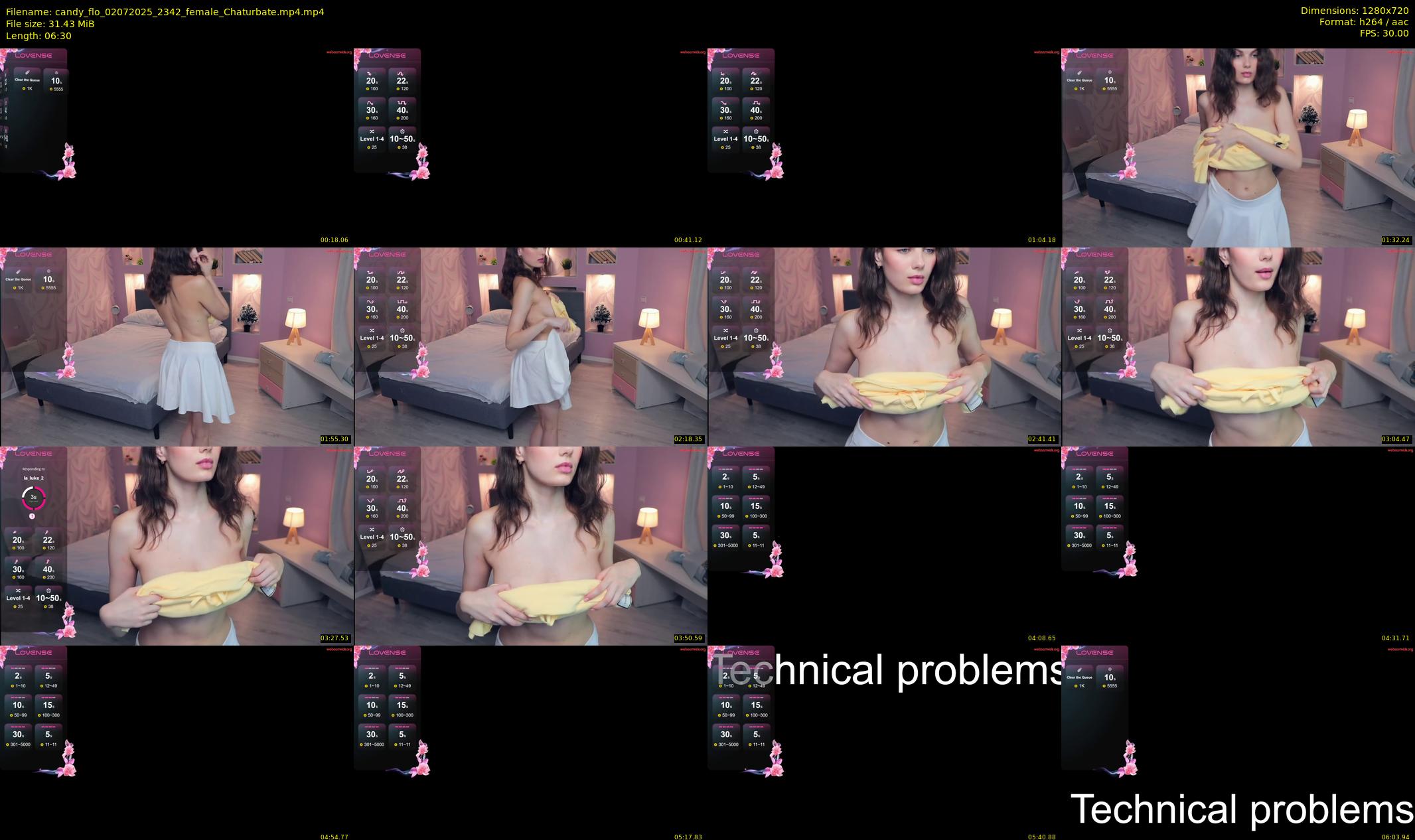 candy_flo — 7 minute Chaturbate female cam show recording, 720p, Jul 2, 2025