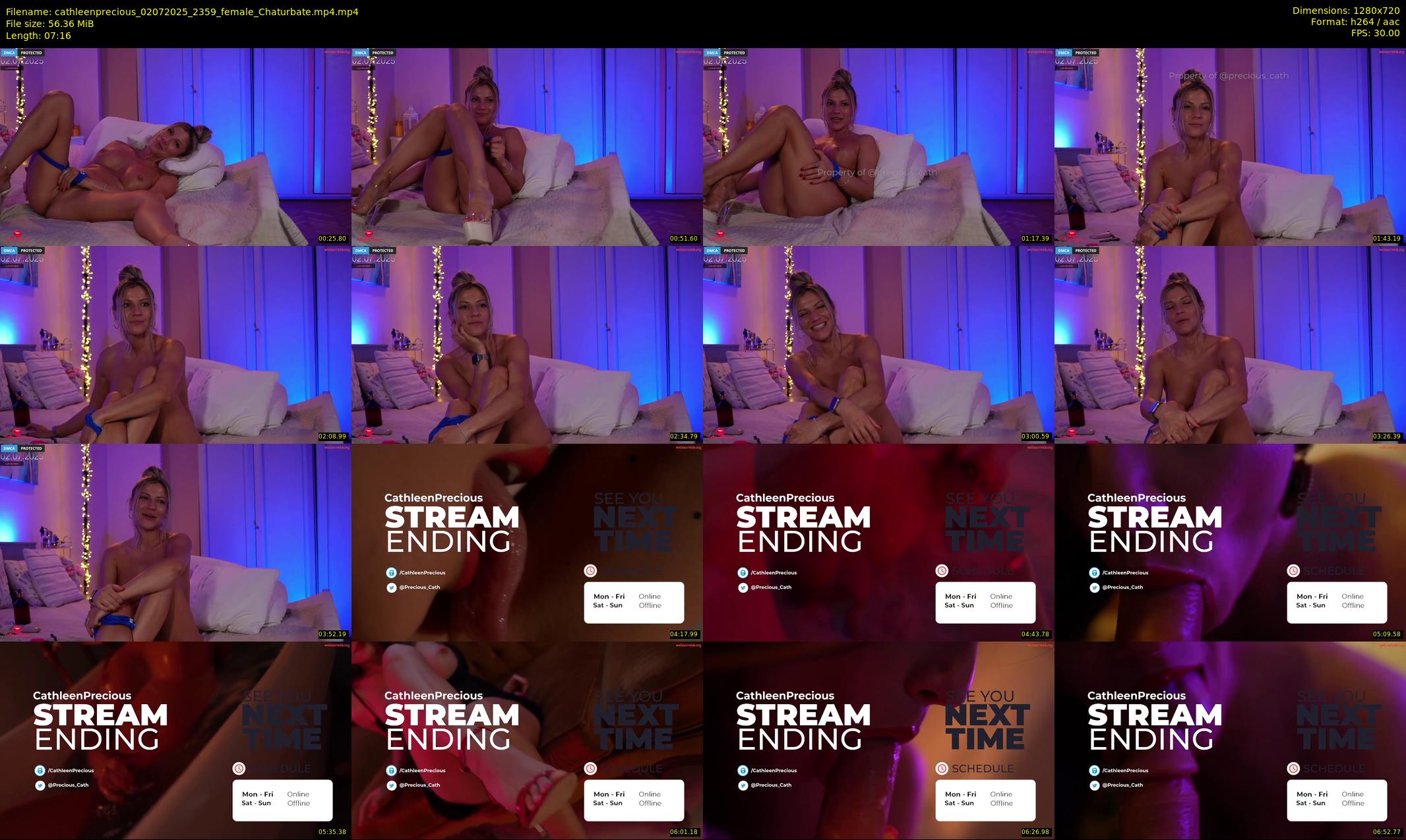 cathleenprecious — 8 minute Chaturbate female cam show recording, 720p, Jul 2, 2025