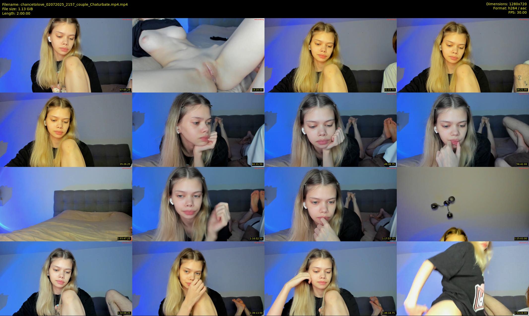 chancetolove — 120 minute Chaturbate couple cam show recording, 720p, Jul 2, 2025