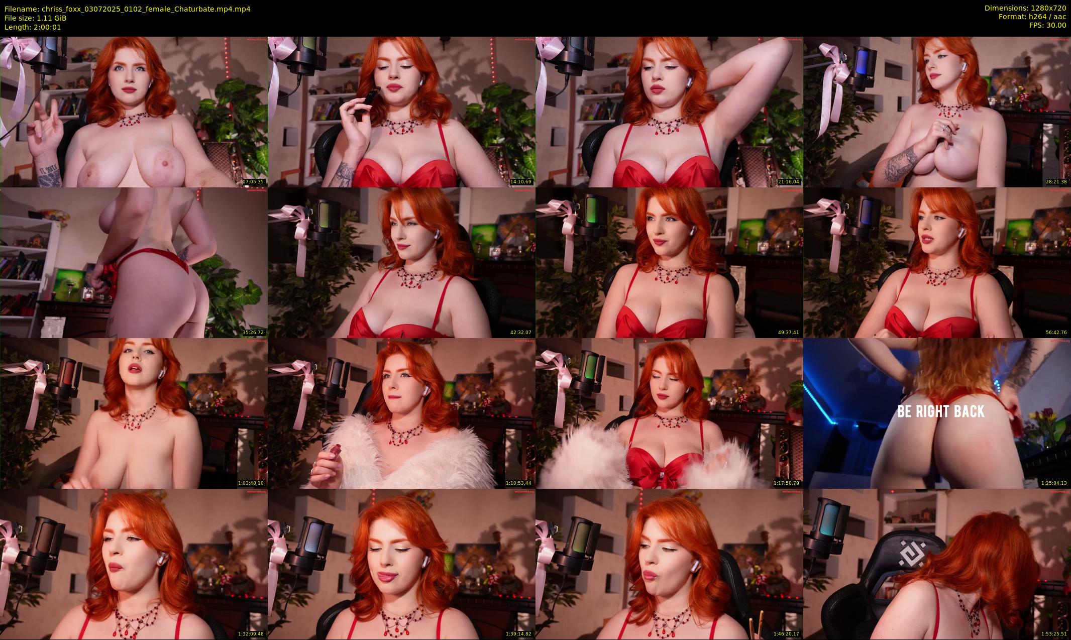 chriss_foxx — 121 minute Chaturbate female cam show recording, 720p, Jul 3, 2025
