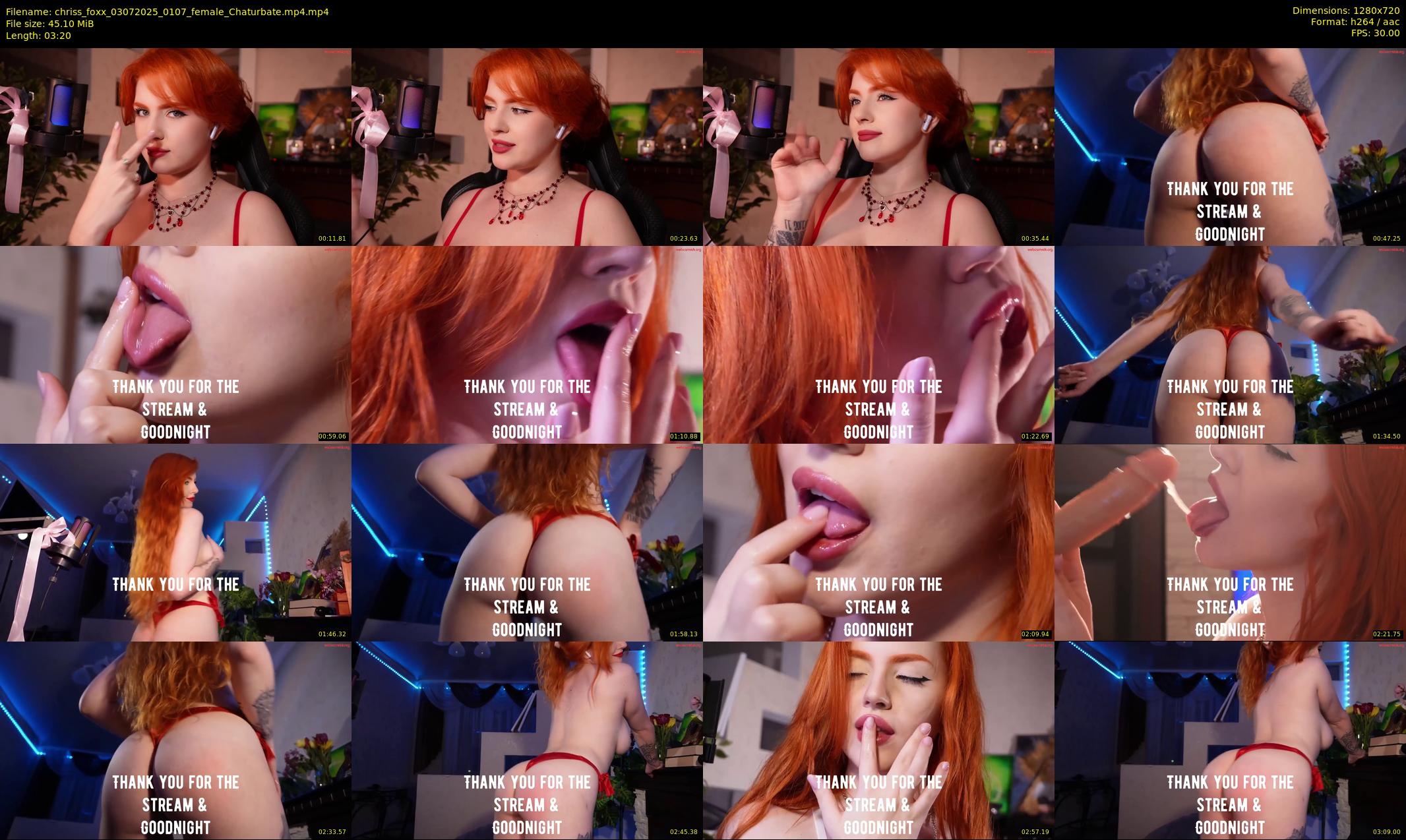 chriss_foxx — 4 minute Chaturbate female cam show recording, 720p, Jul 3, 2025