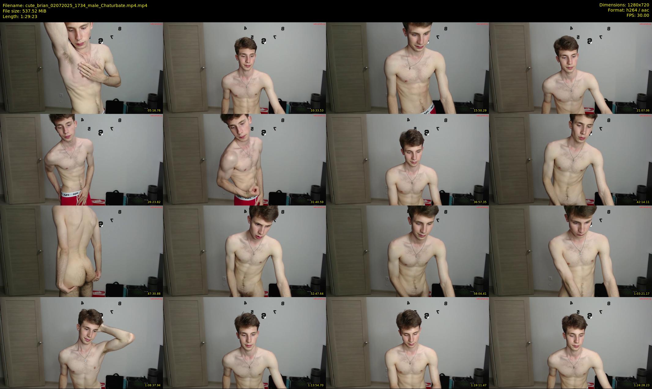 cute_brian — 90 minute Chaturbate male cam show recording, 720p, Jul 2, 2025