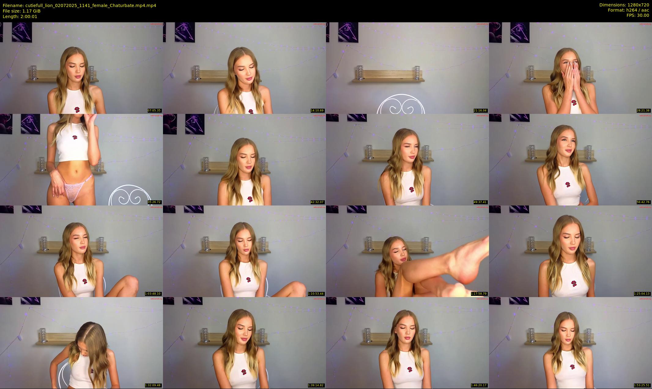 cutiefull_lion — 121 minute Chaturbate female cam show recording, 720p, Jul 2, 2025