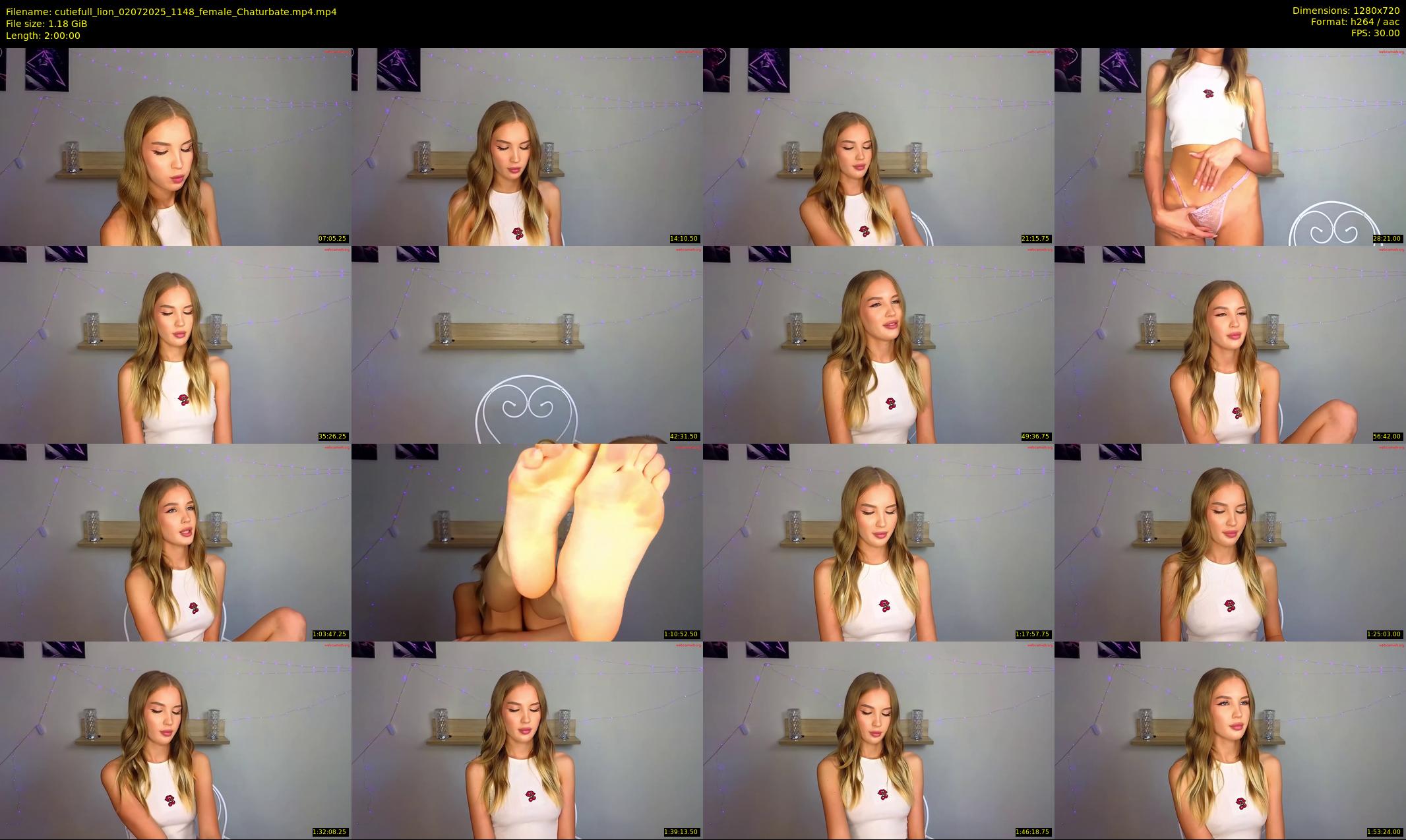 cutiefull_lion — 120 minute Chaturbate female cam show recording, 720p, Jul 2, 2025