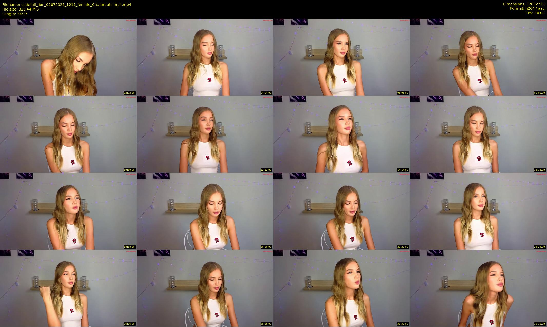 cutiefull_lion — 35 minute Chaturbate female cam show recording, 720p, Jul 2, 2025